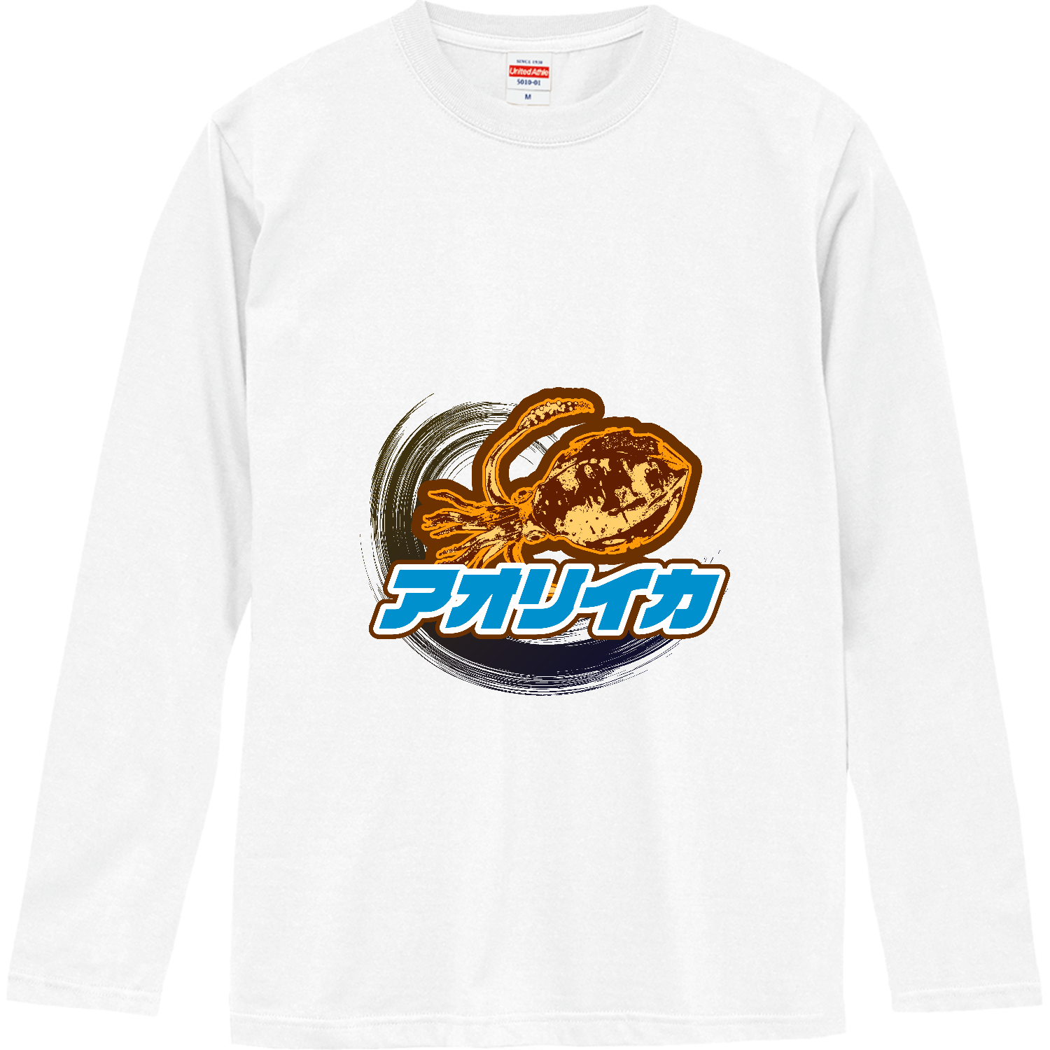 アオリイカのマーク ロングスリーブTシャツ