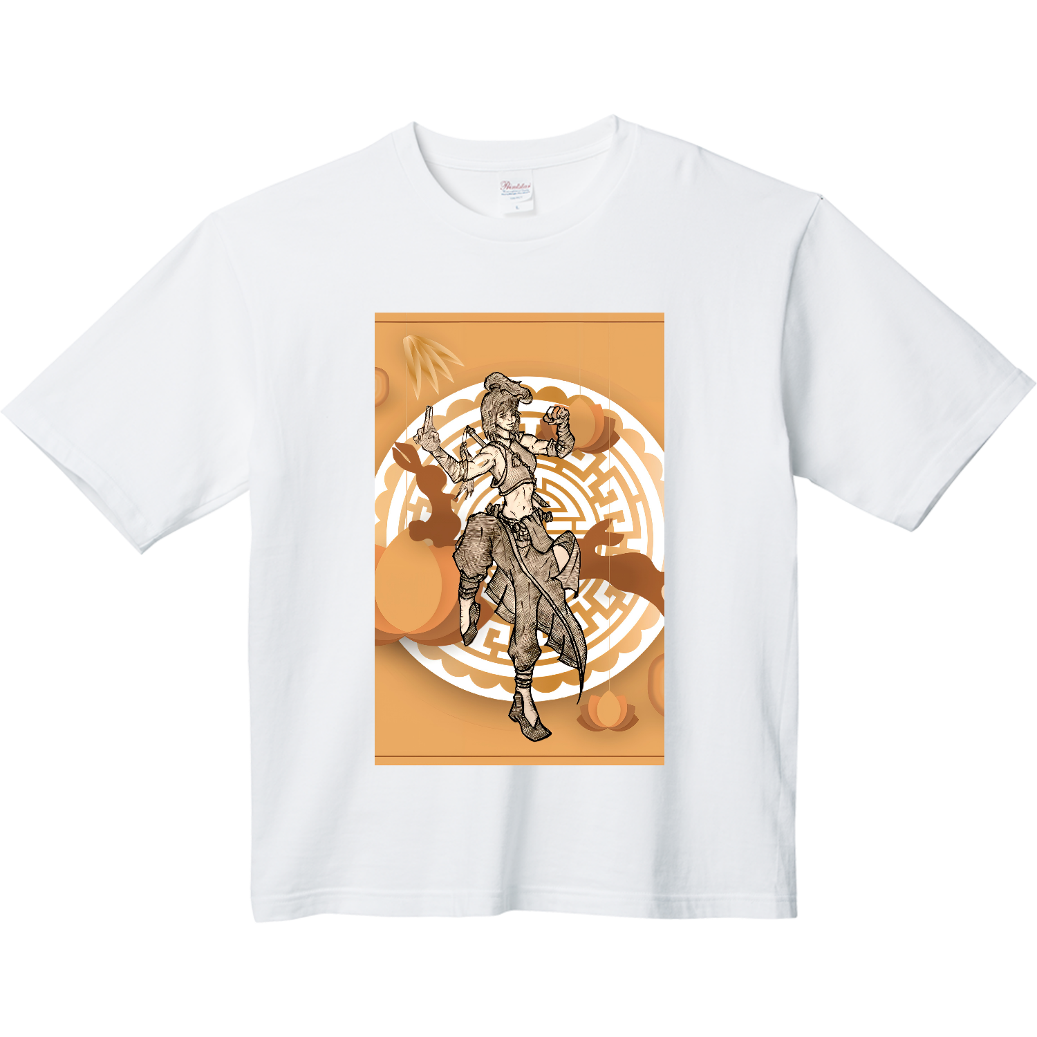 カンフー少女 ヘビーウェイト ビッグシルエットTシャツ