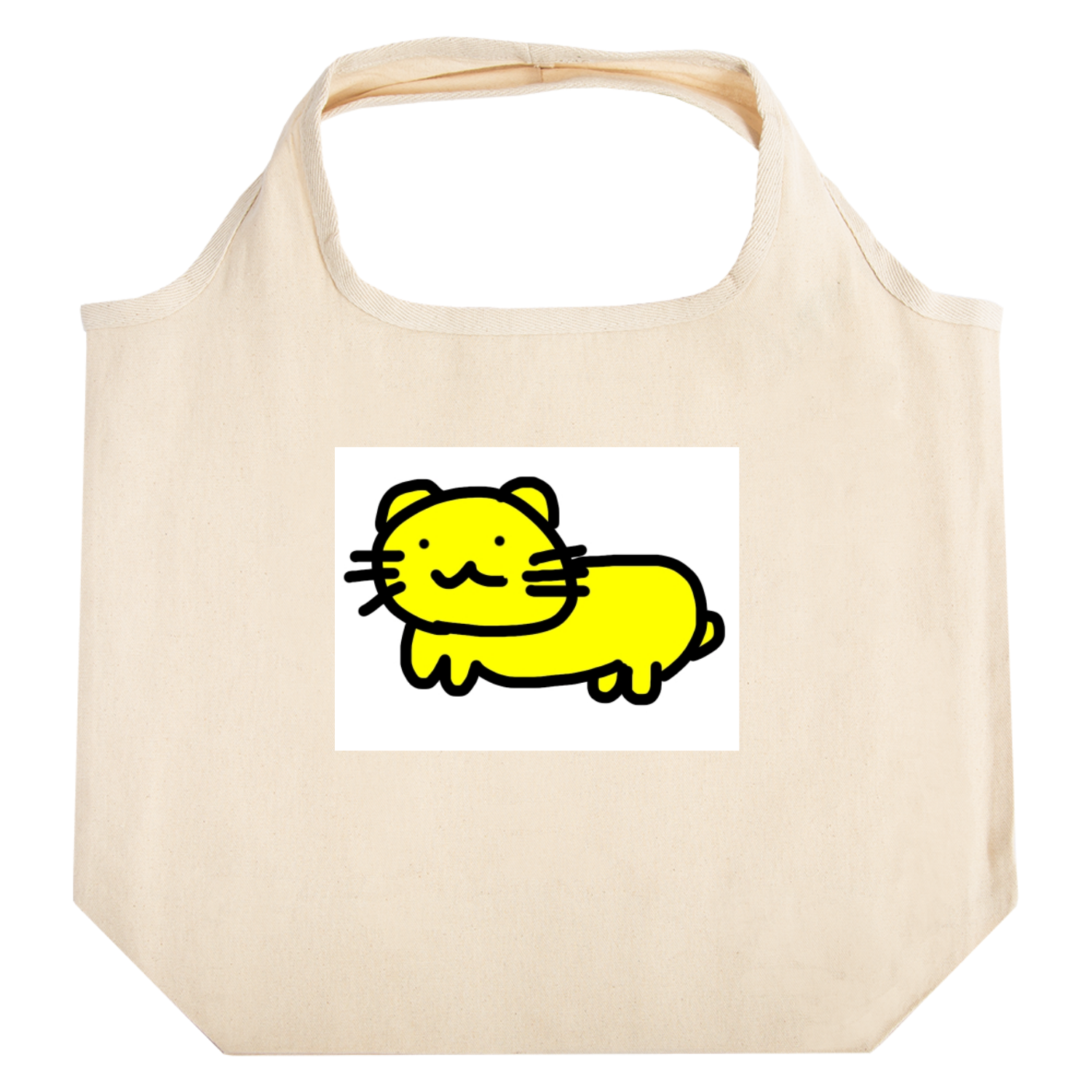 お皿洗い職人のペット たためるマルシェ【白プリントあり】