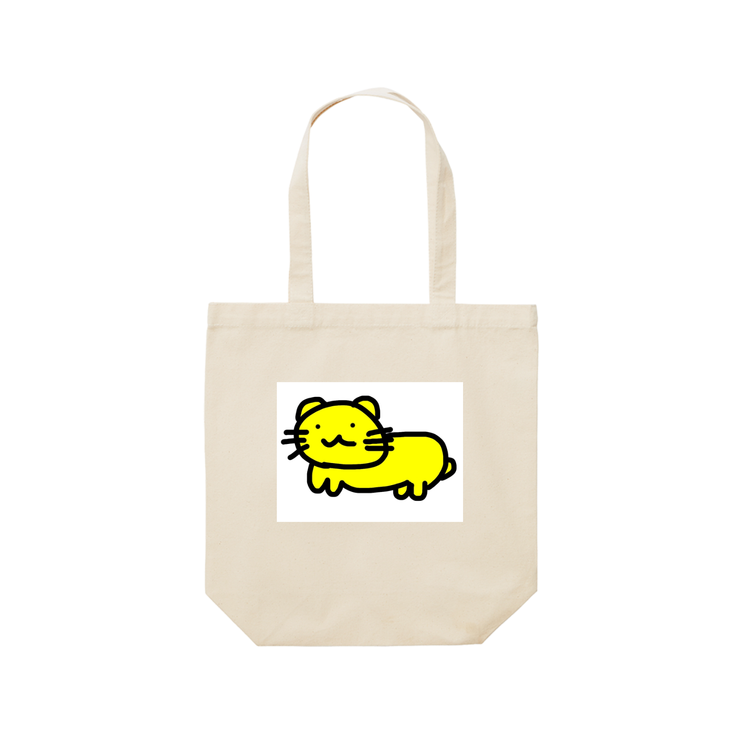 お皿洗い職人のペット レギュラーキャンバストートバッグ(M) (フルカラー転写プリント)