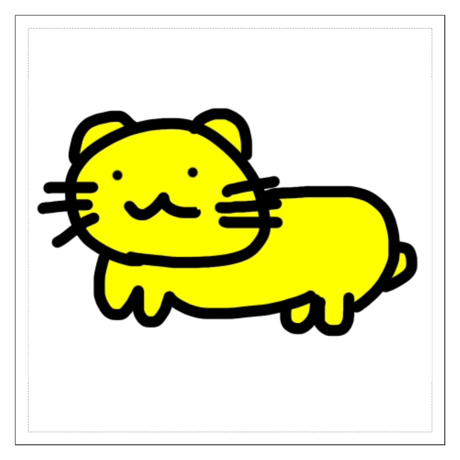 お皿洗い職人のペット 100mmクリアステッカー・シール