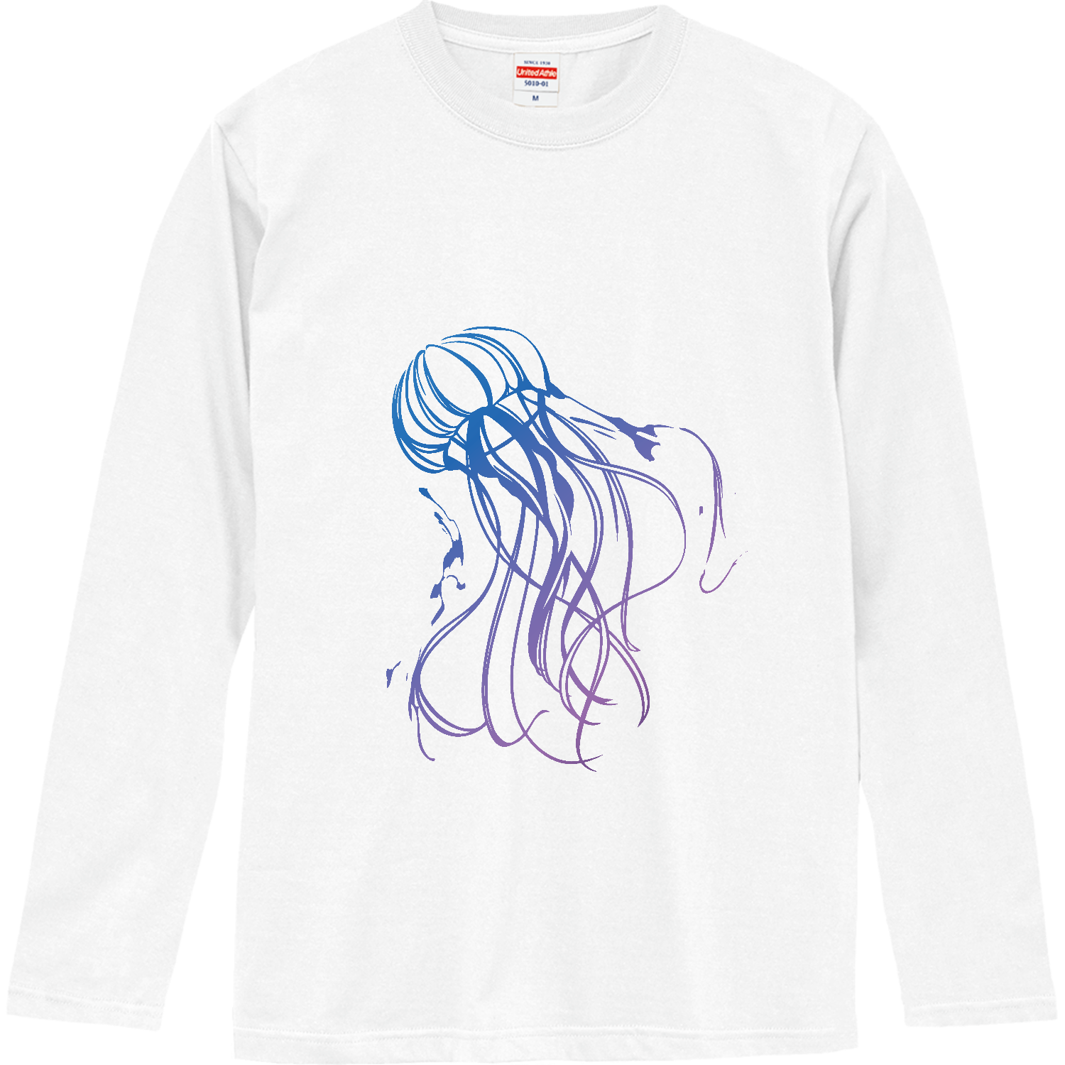 クラゲのアートロゴ ロングスリーブTシャツ
