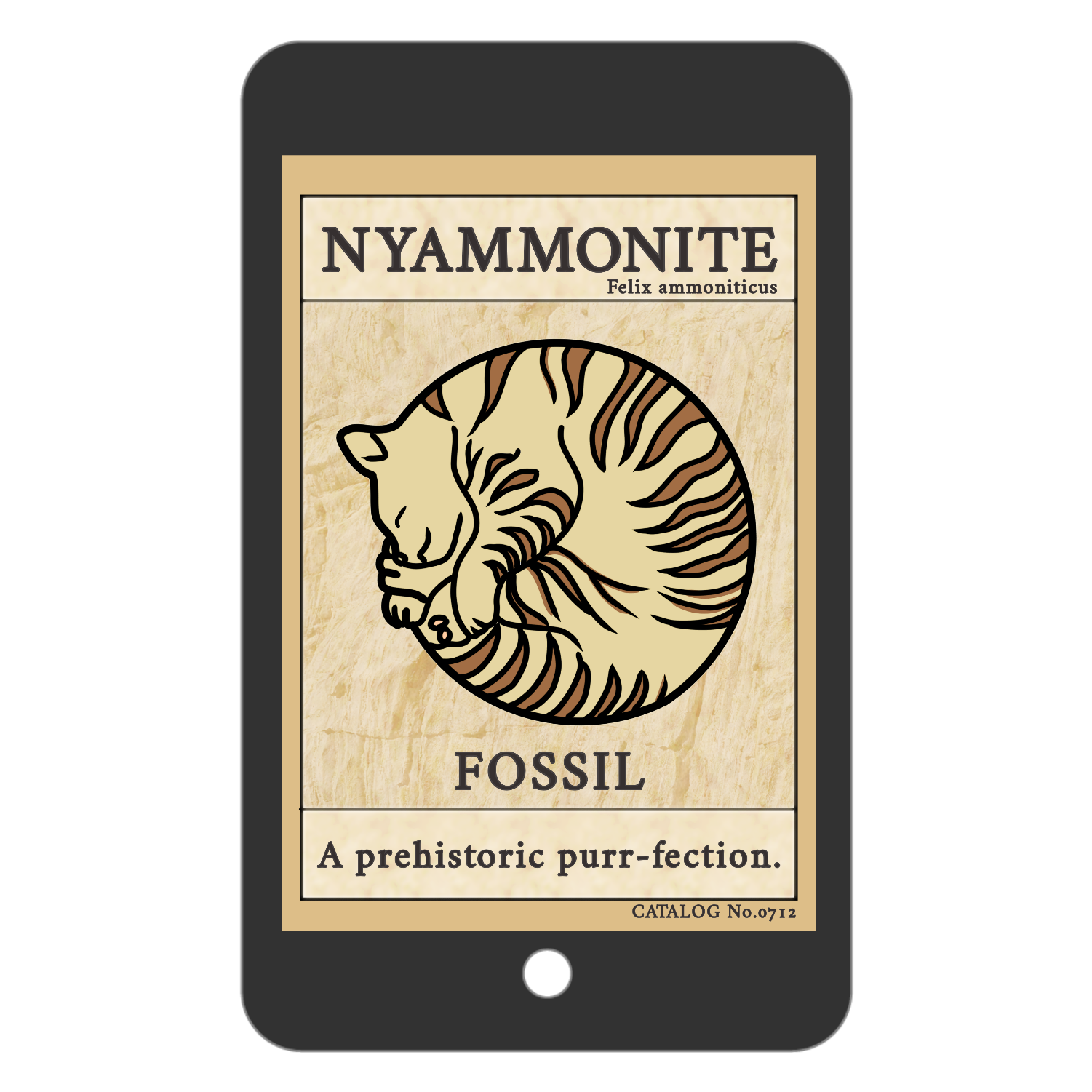 NYAMMONITE フラットパスケース