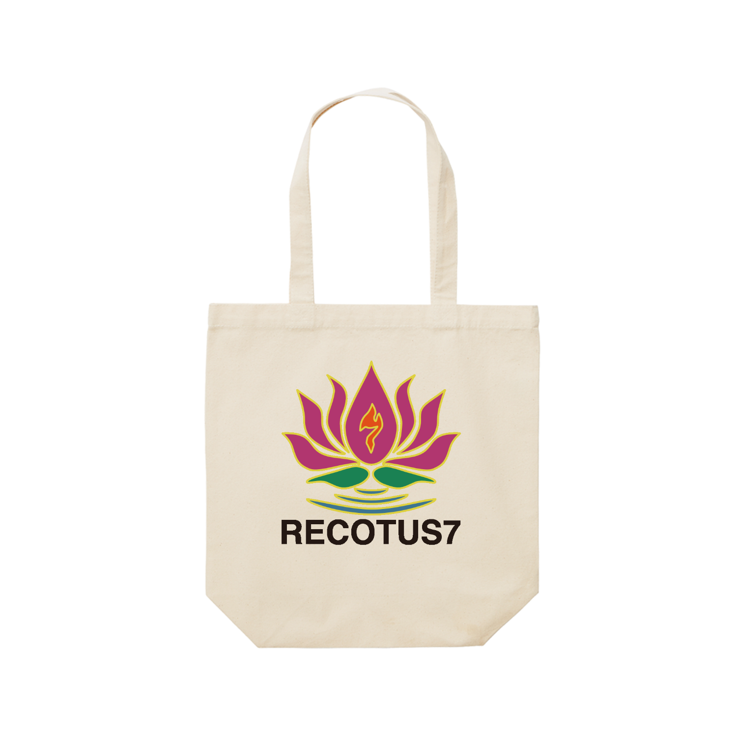 RECOTUS7 レギュラーキャンバストートバッグ(M) (フルカラー転写プリント)