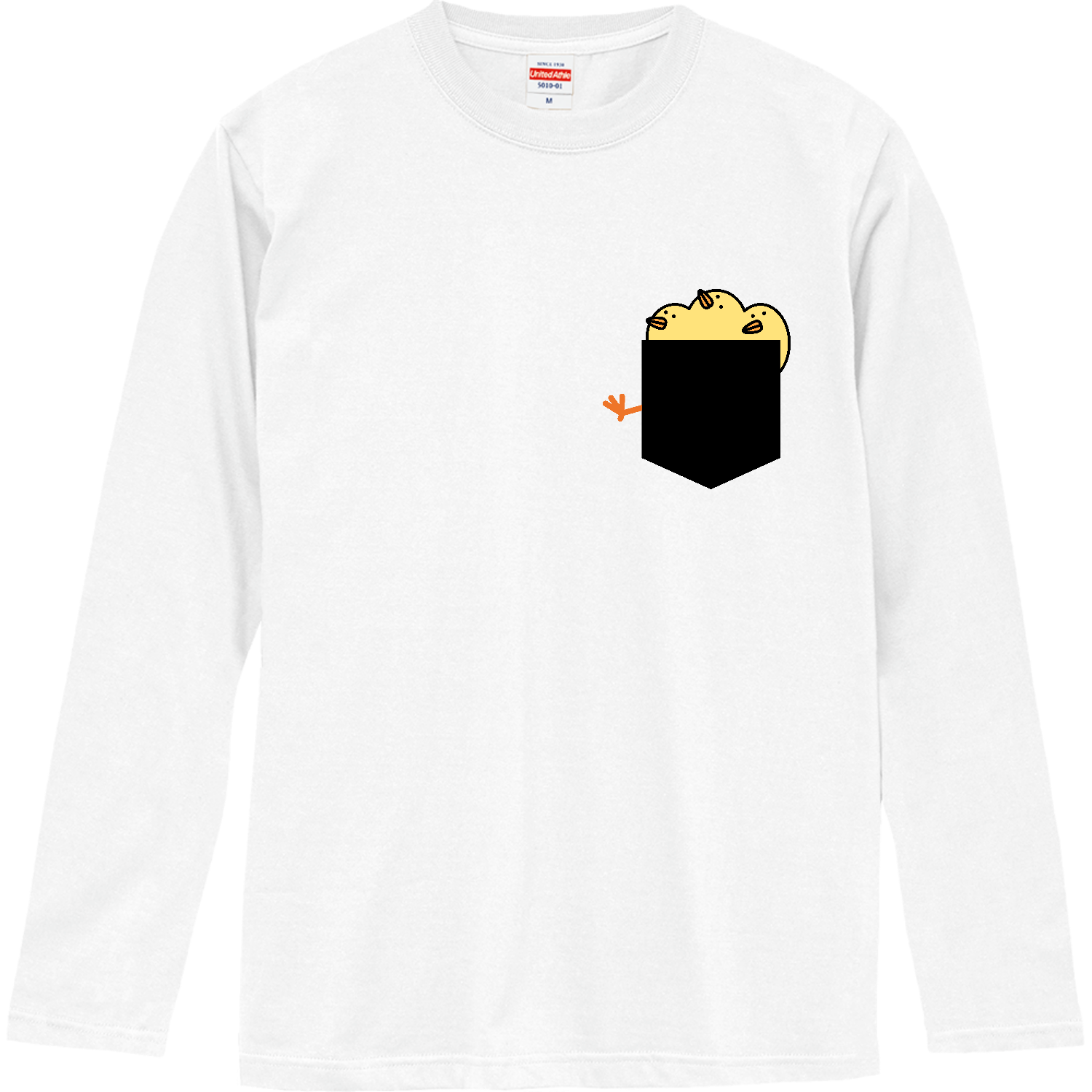 ひよこポケット ロングスリーブTシャツ