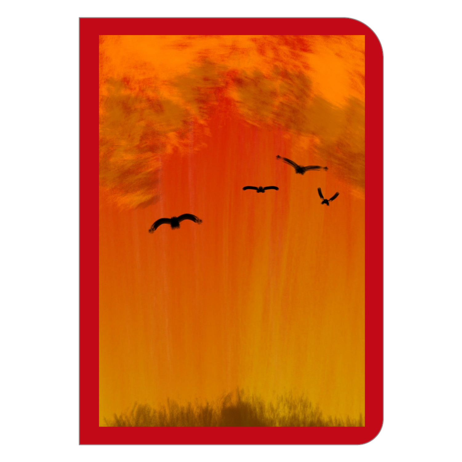 夕焼け ハードカバーポケットノート