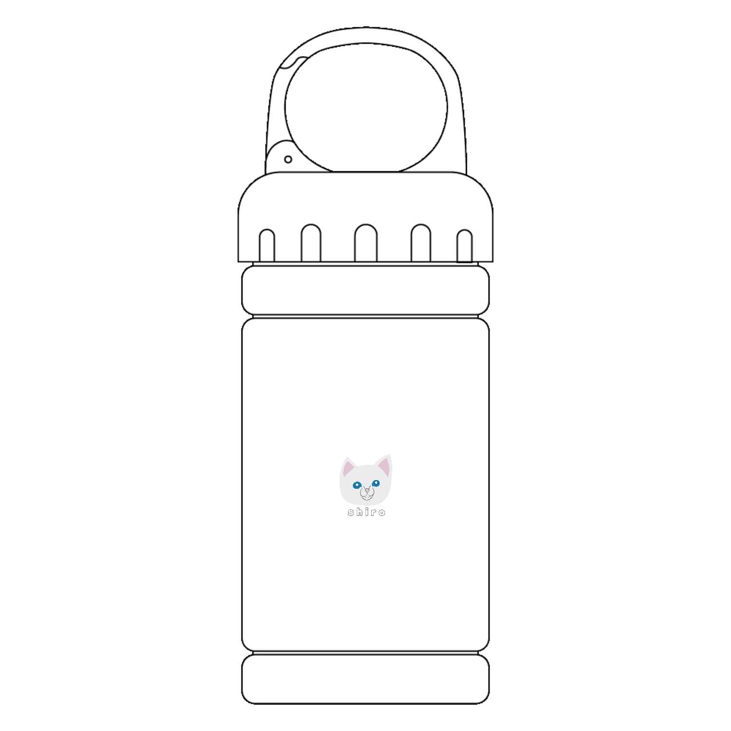 しろねこちゃん 涼感マフラータオル（ボトルケース付）