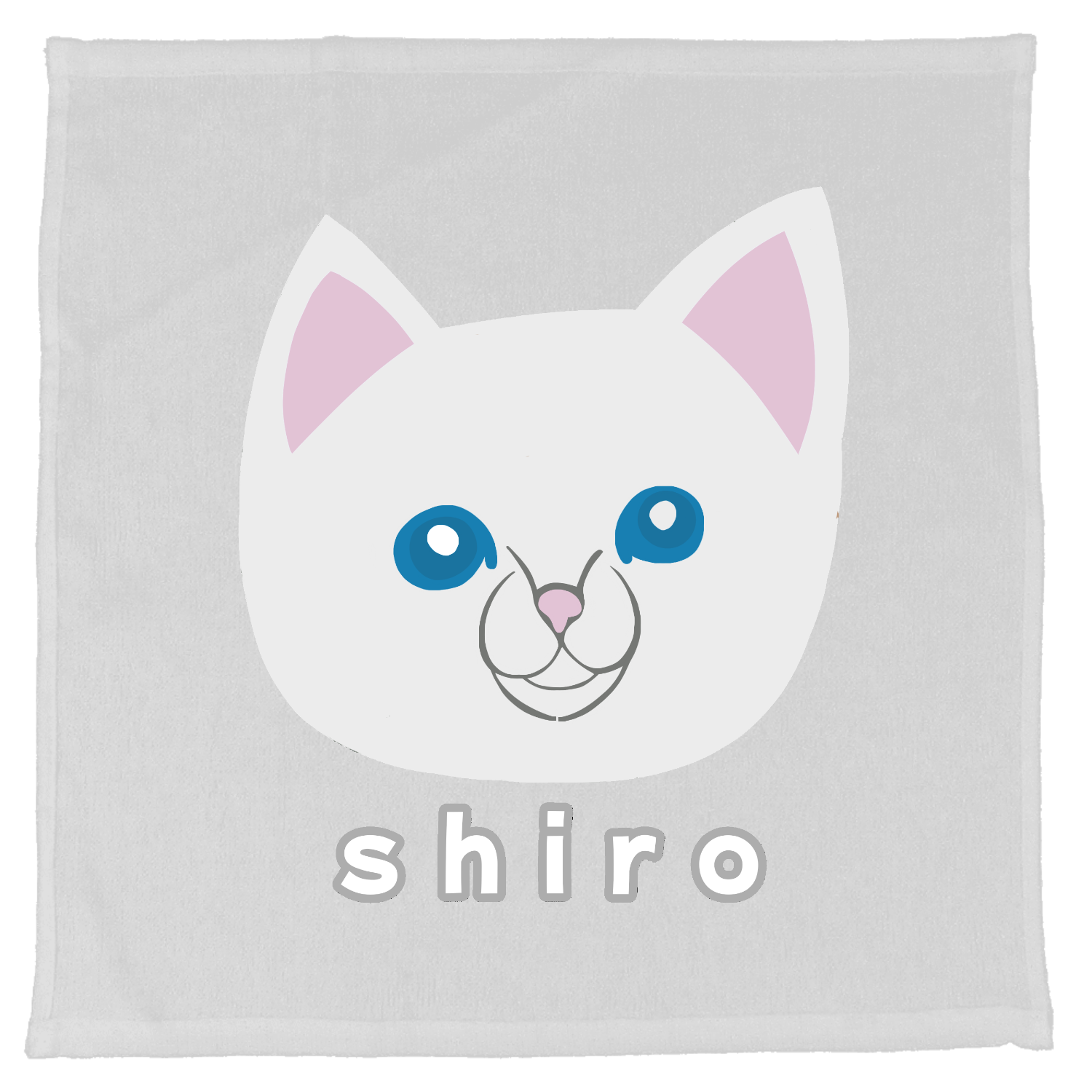 しろねこちゃん 薄手おしぼり