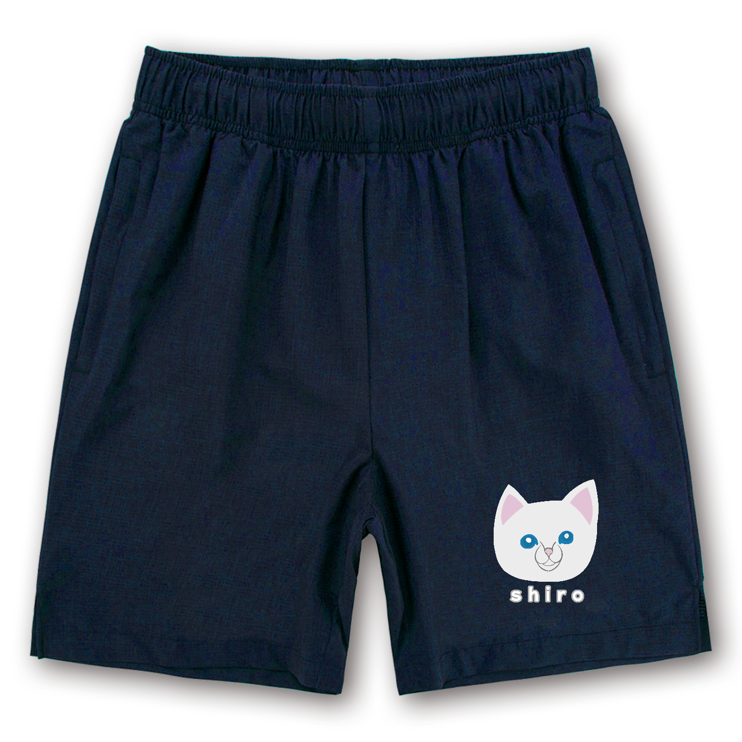 しろねこちゃん フィットネスハーフパンツ