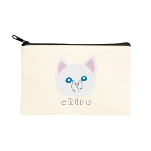 しろねこちゃん キャンバスポーチ（S）