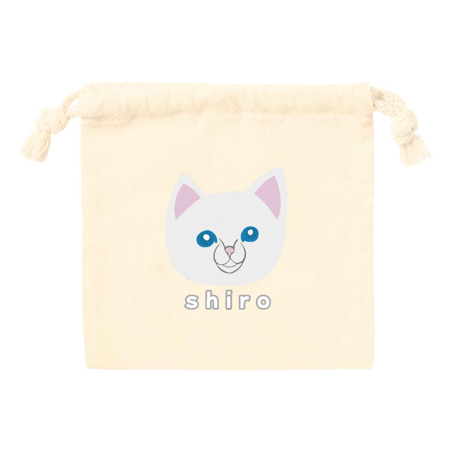 しろねこちゃん リウォームエコカイロ（巾着付）