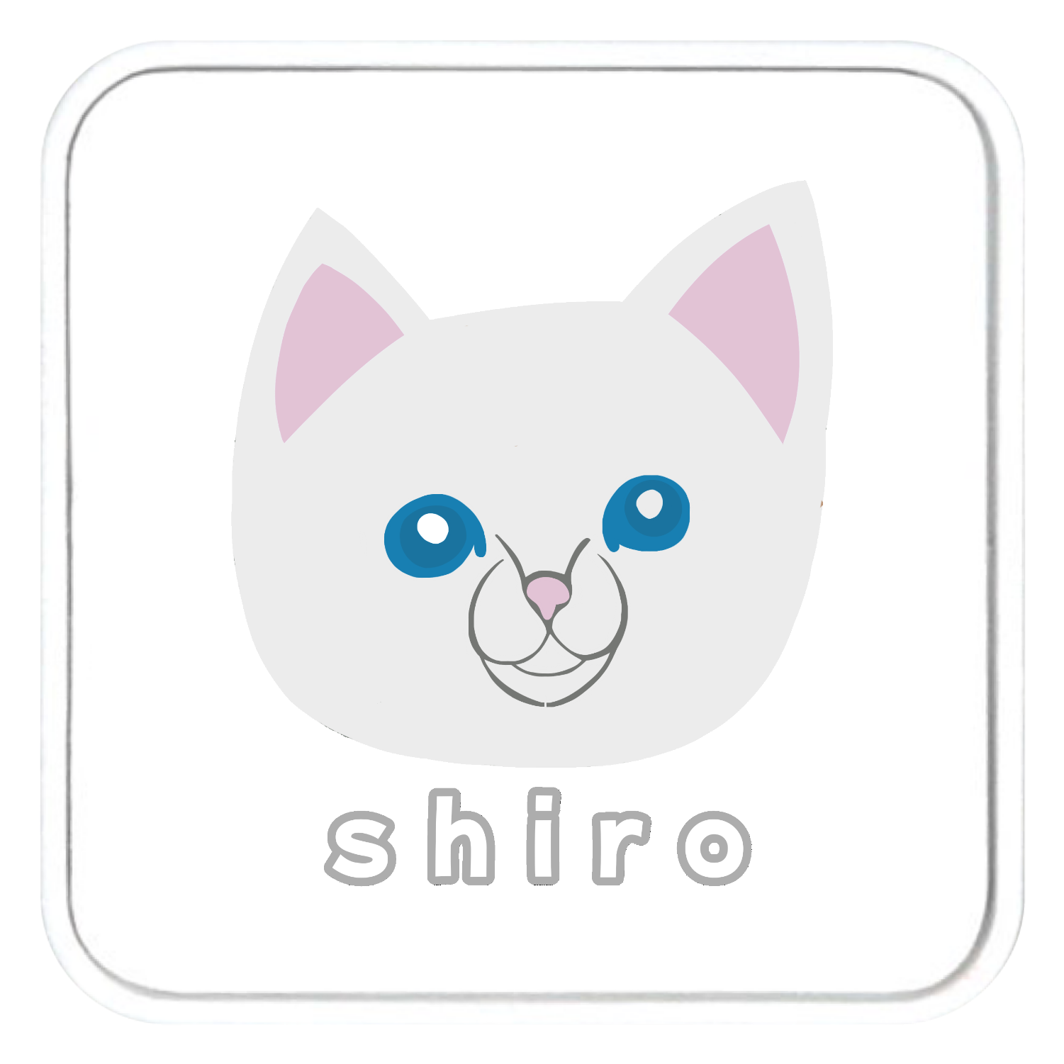 しろねこちゃん チャームバッグハンガー