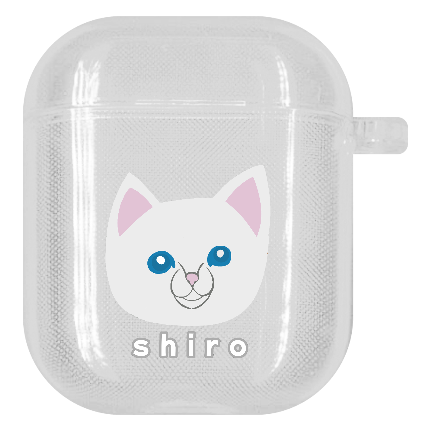 しろねこちゃん AirPods第1/ 2世代 ソフトタイプケース