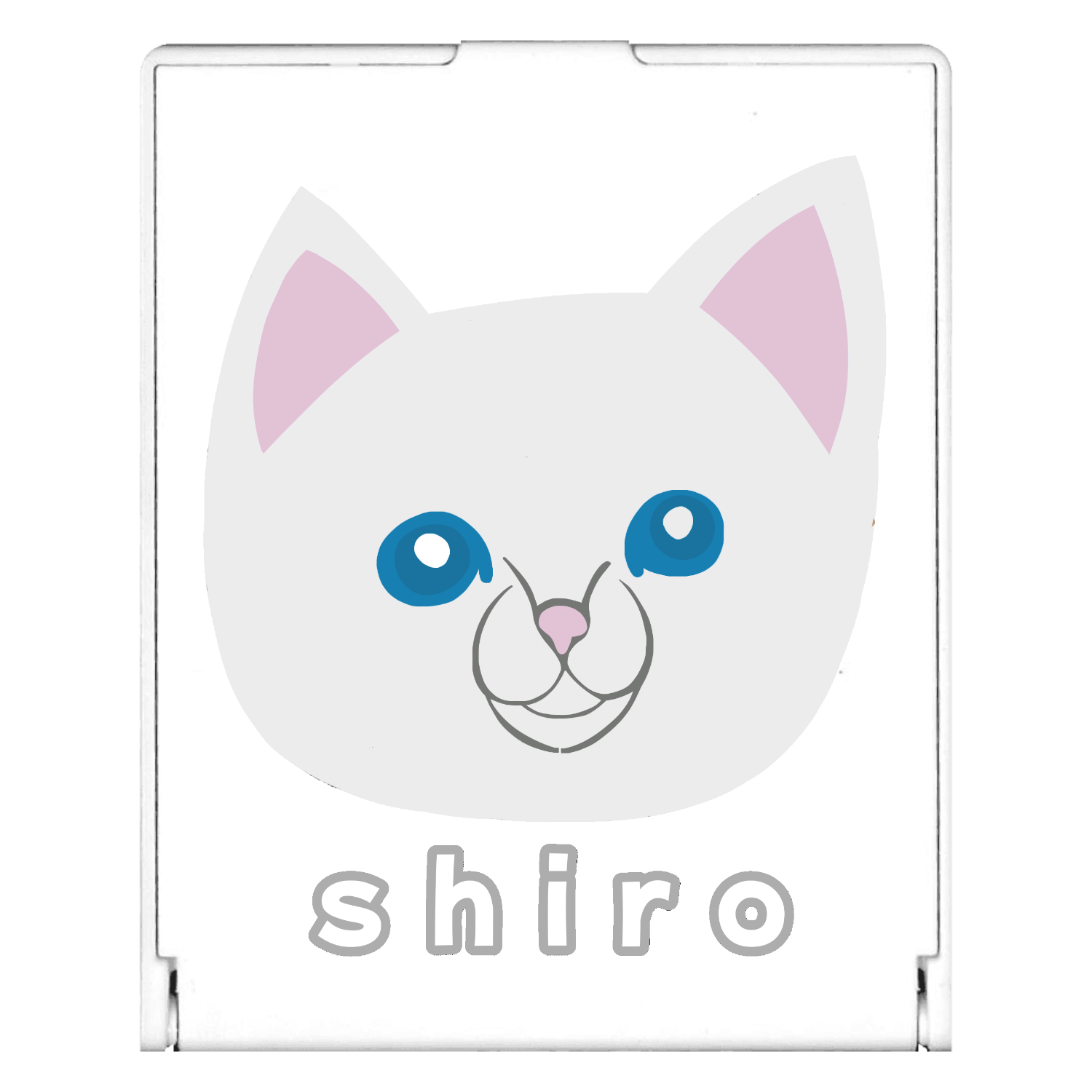 しろねこちゃん スクエアミラー