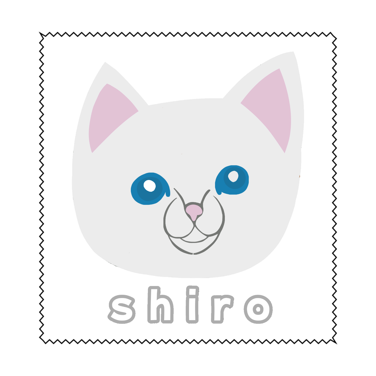 しろねこちゃん マイクロファイバーメガネ拭き