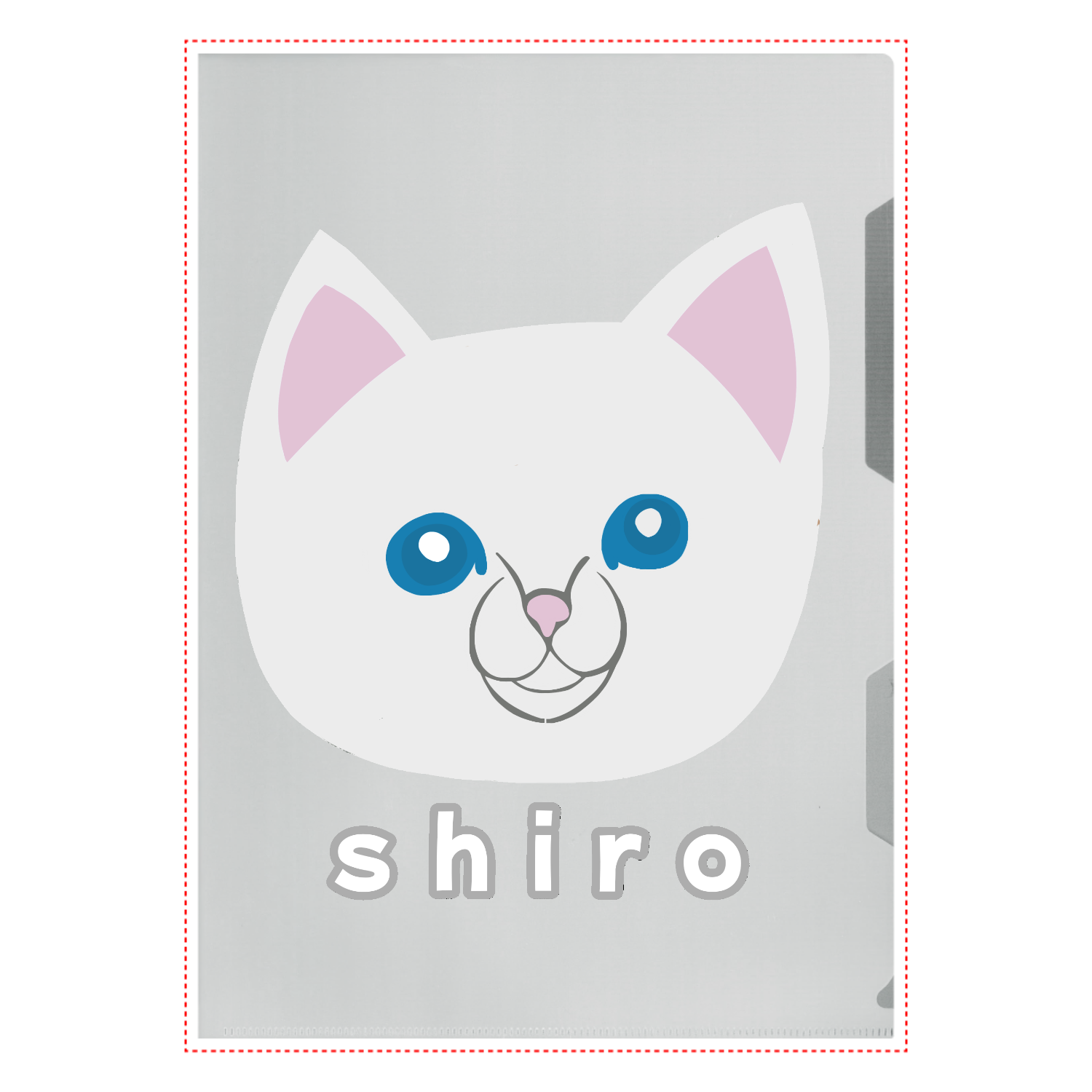 しろねこちゃん A4クリアファイル