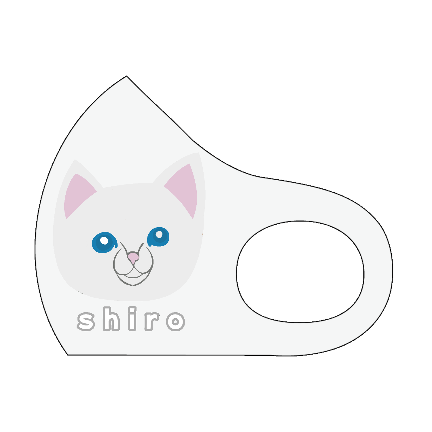 しろねこちゃん スポーツマスク
