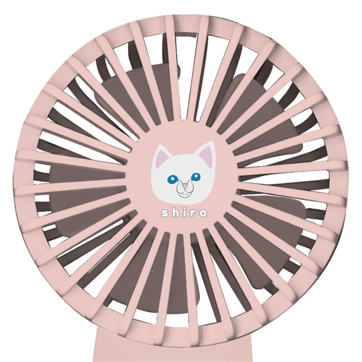 しろねこちゃん ポータブル首かけハンディファン