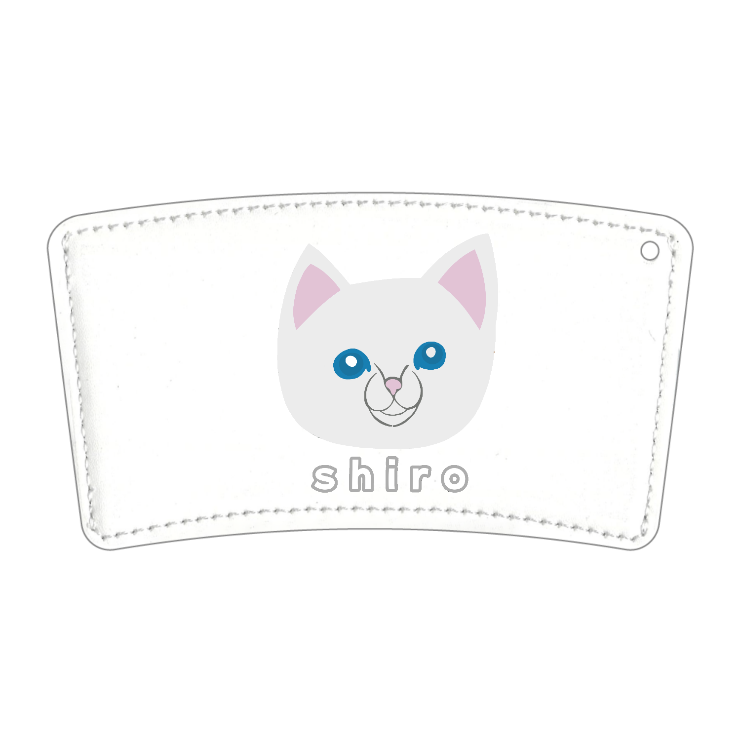 しろねこちゃん 合皮レザー カップスリーブ