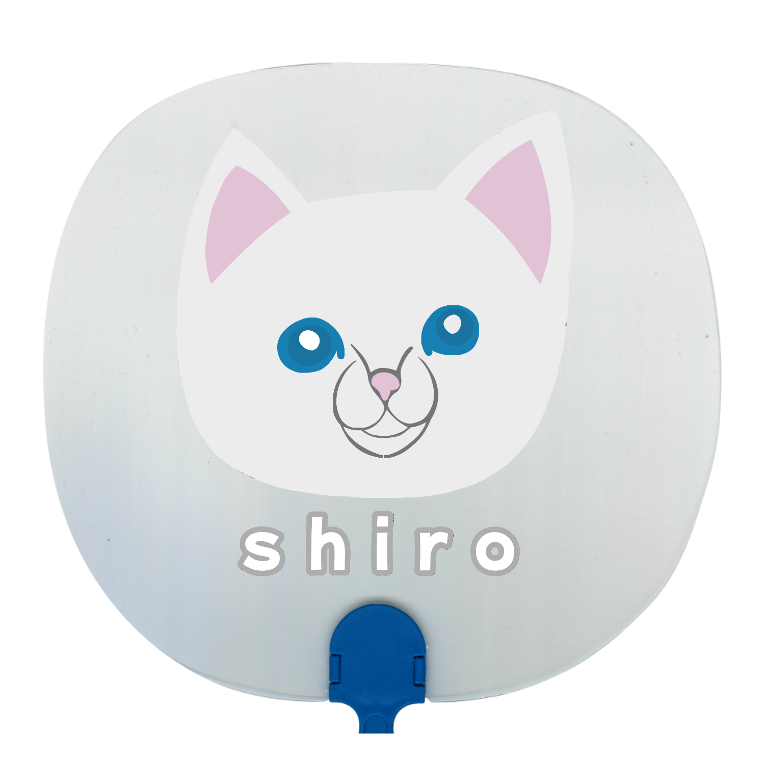 しろねこちゃん 透明うちわ