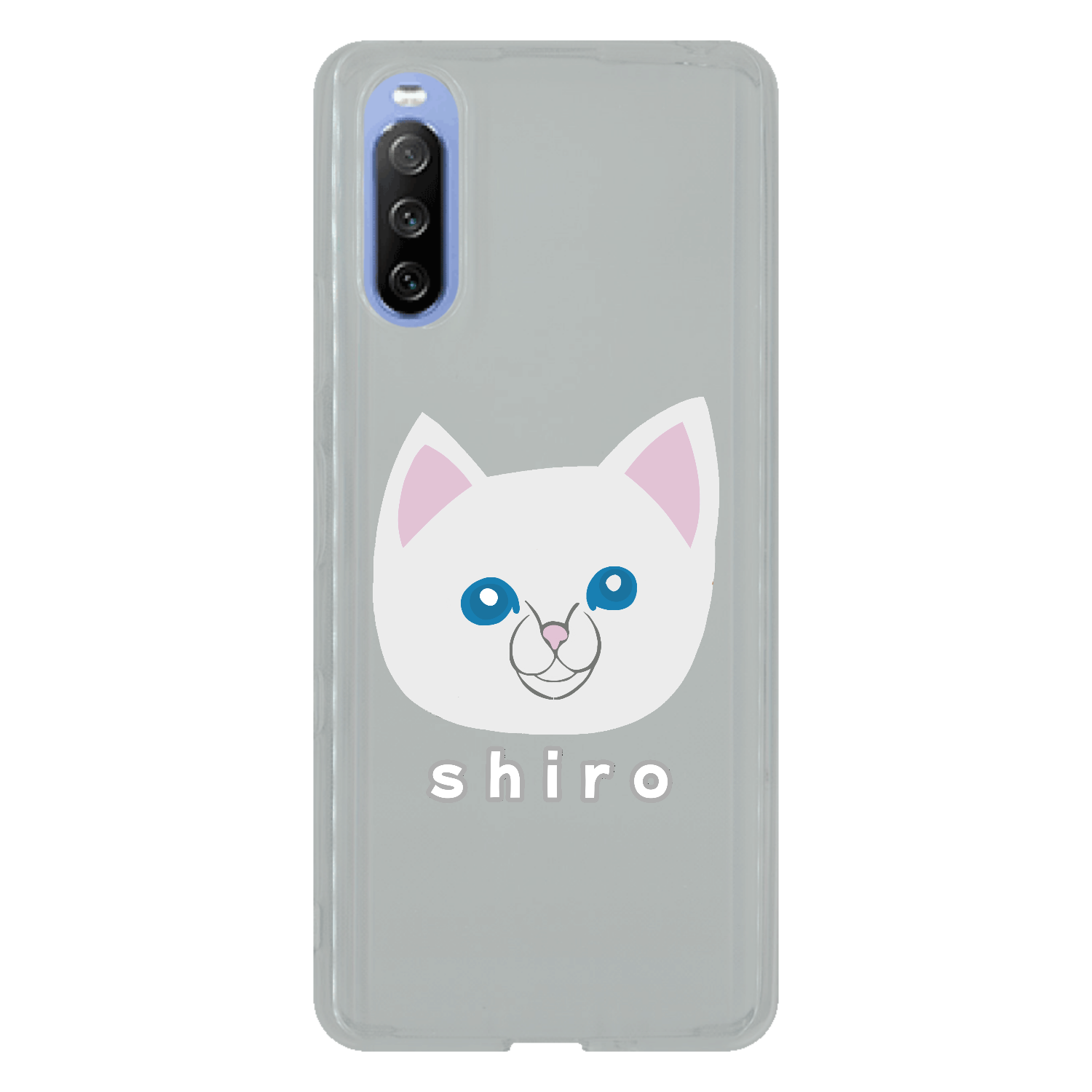 しろねこちゃん Xperia10 III SO-52B/SOG04 TPUケース