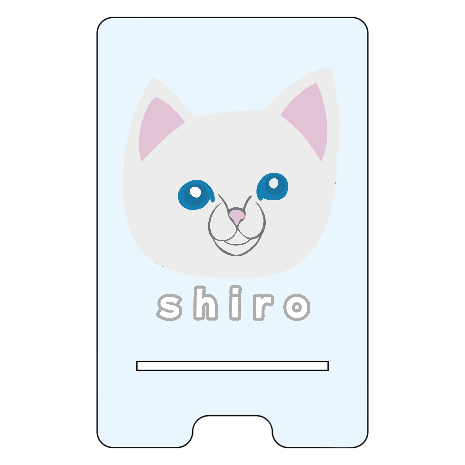 しろねこちゃん アクリル スマホスタンド