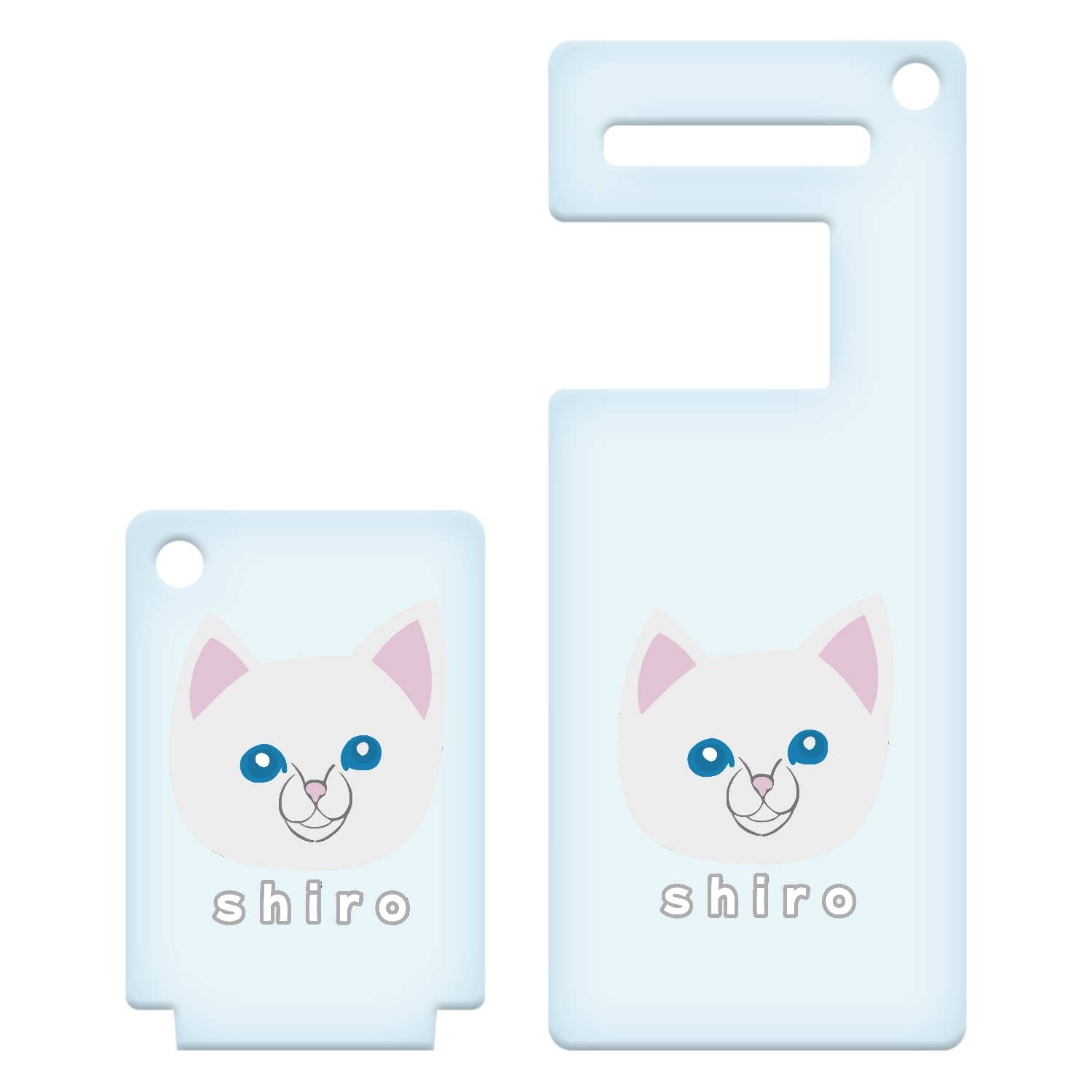 しろねこちゃん アクリルスマホスタンドキーホルダー
