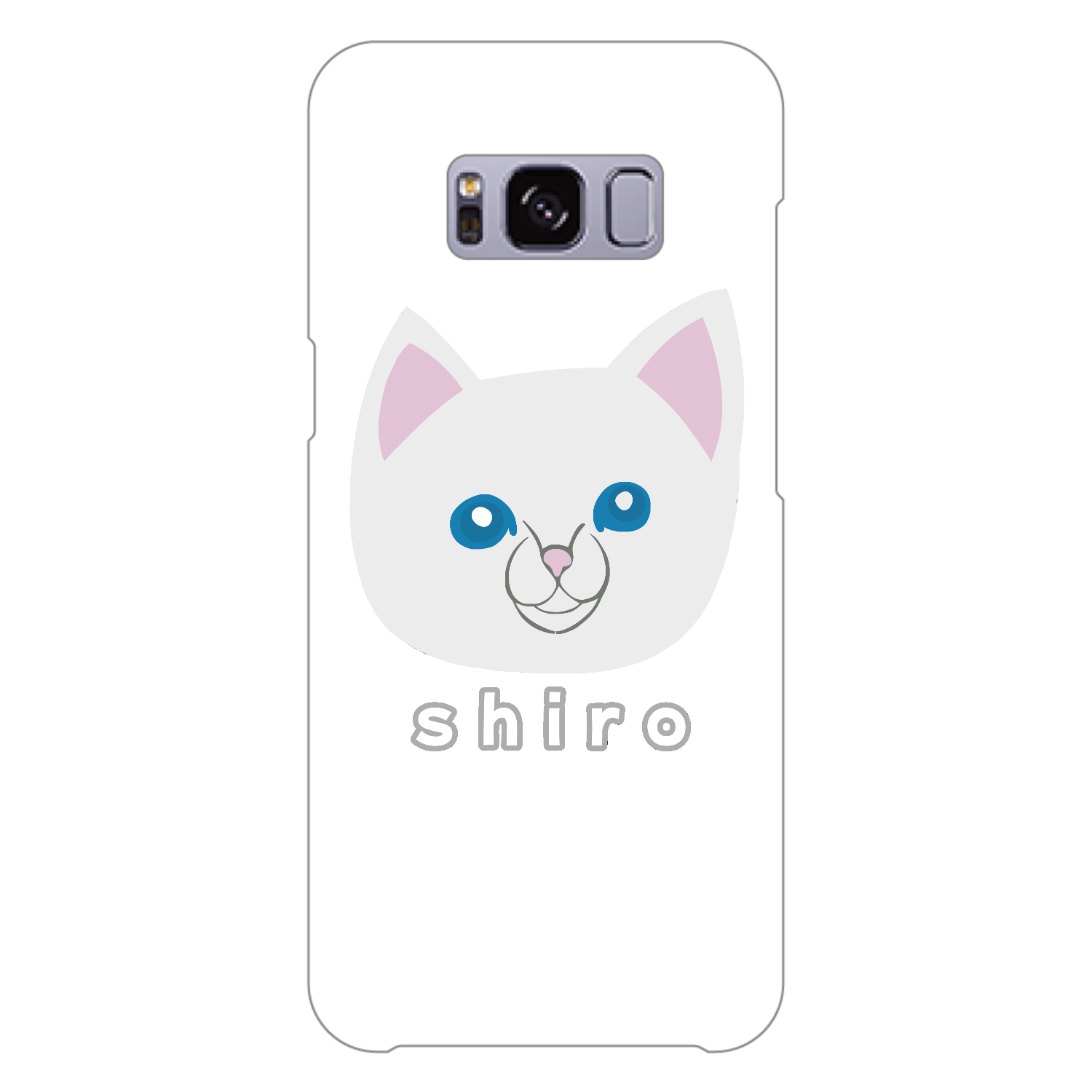 しろねこちゃん Galaxy S8 (SC-02J)(白)