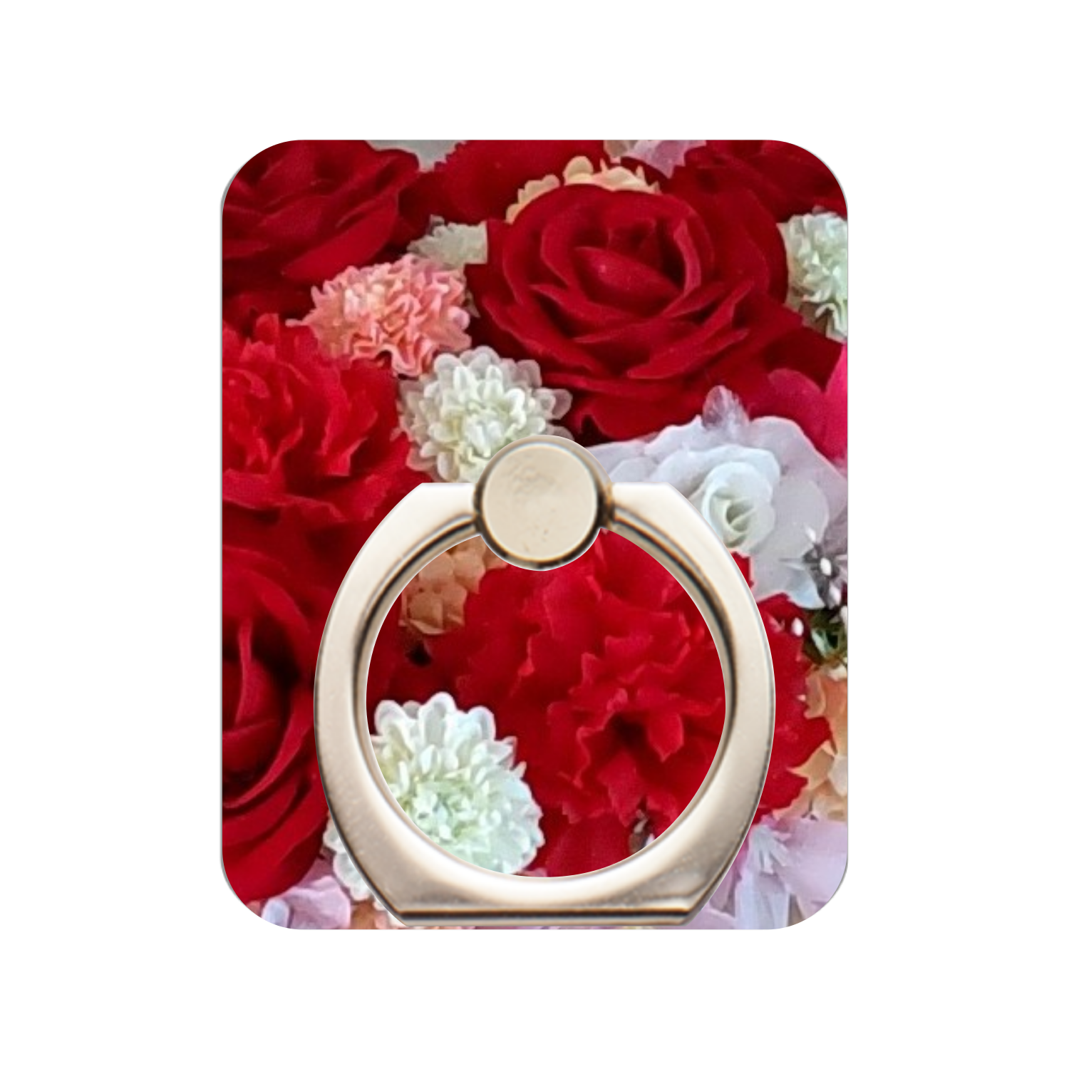 造花の花畑 スマホリング