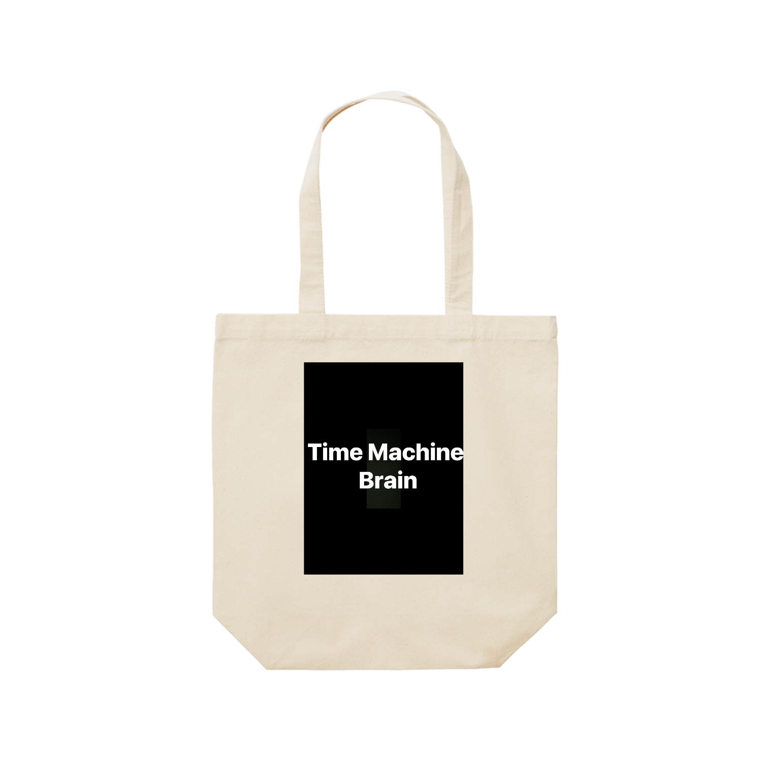 Time Machine Brain レギュラーキャンバストートバッグ(M) (フルカラー転写プリント)