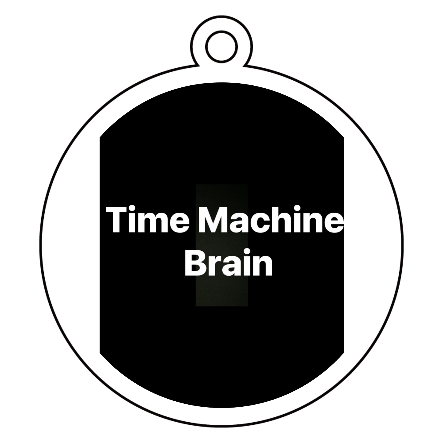Time Machine Brain アクリルキーホルダー　丸型 (6cm)