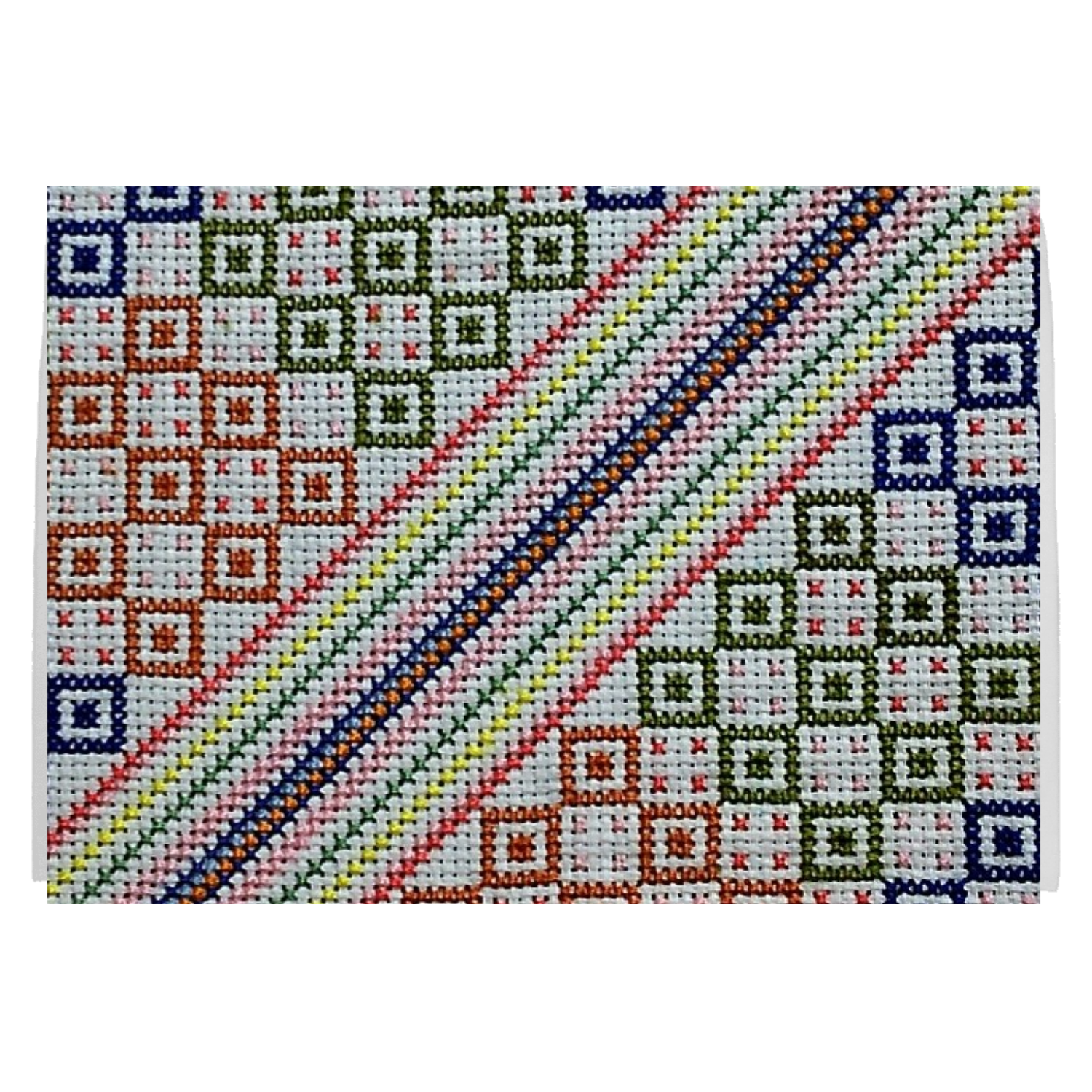クロスステッチ刺繍 画像 バスマット