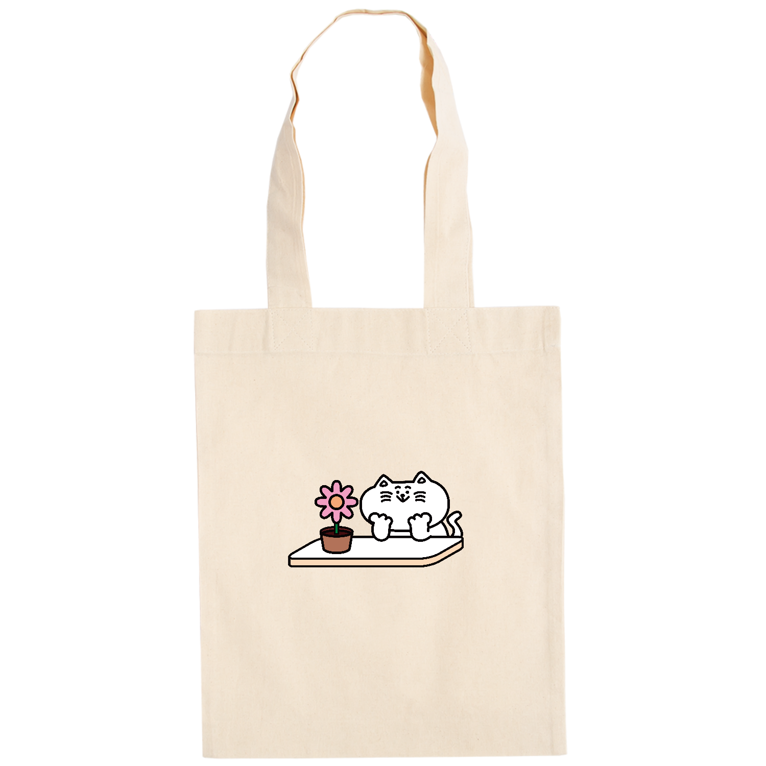 キャラクターシリーズ「ネコのすけとフラワー」 バッグ｜chirosuke422