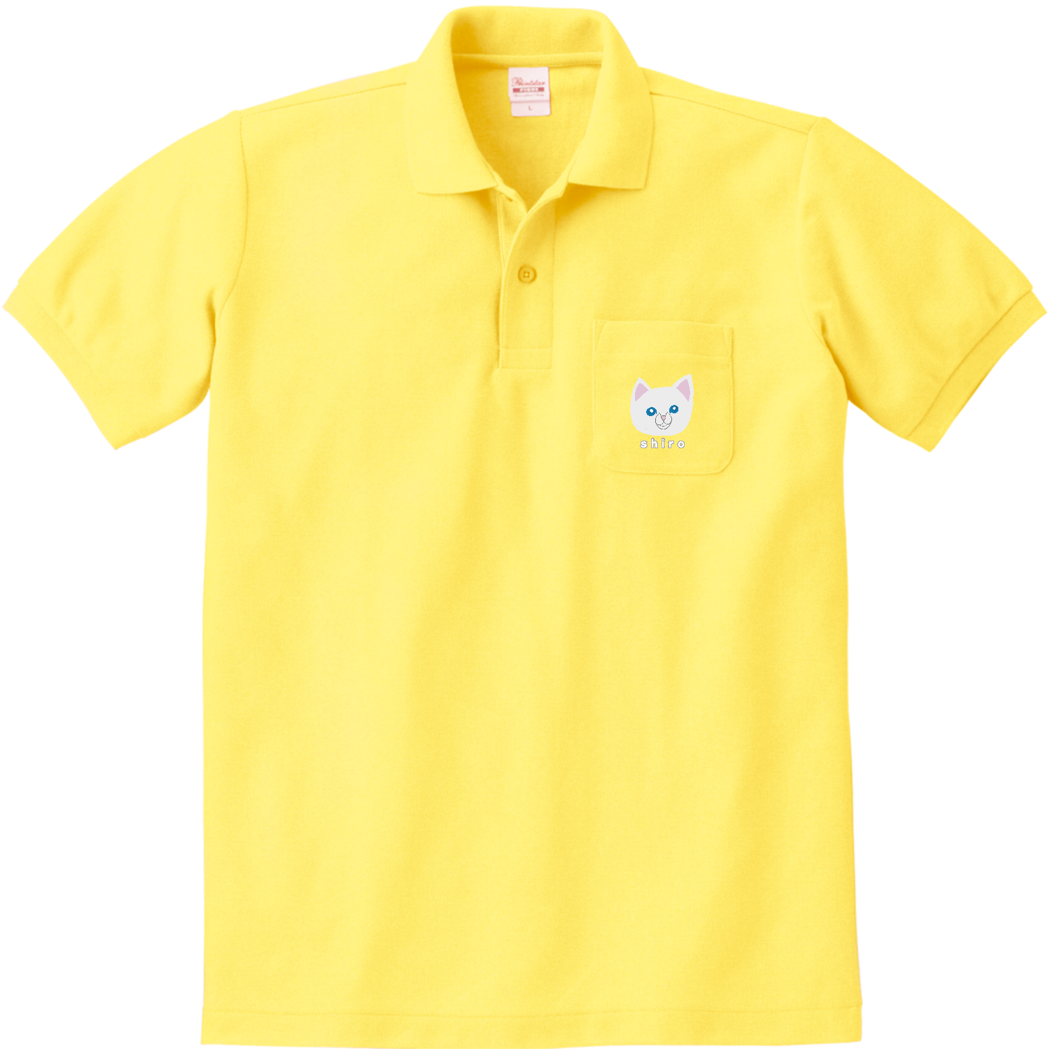 しろねこちゃん 定番ポロシャツ（ポケット付き）