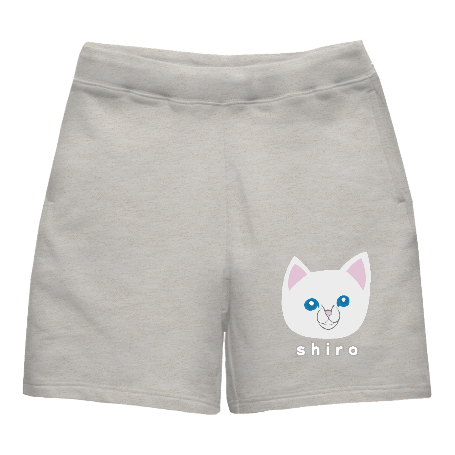 しろねこちゃん ライトスウェットハーフパンツ