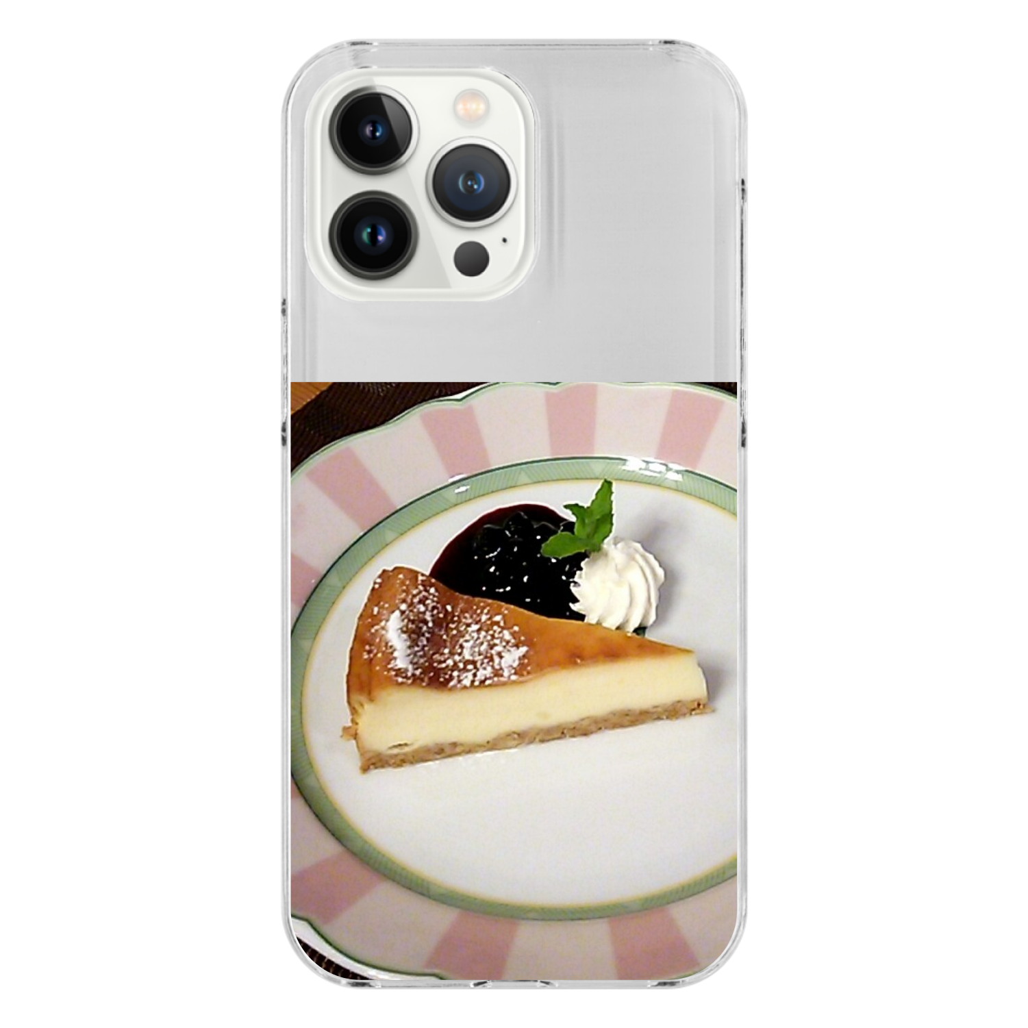 スイーツ(チーズケーキ) iPhone14 Pro Max (透明)