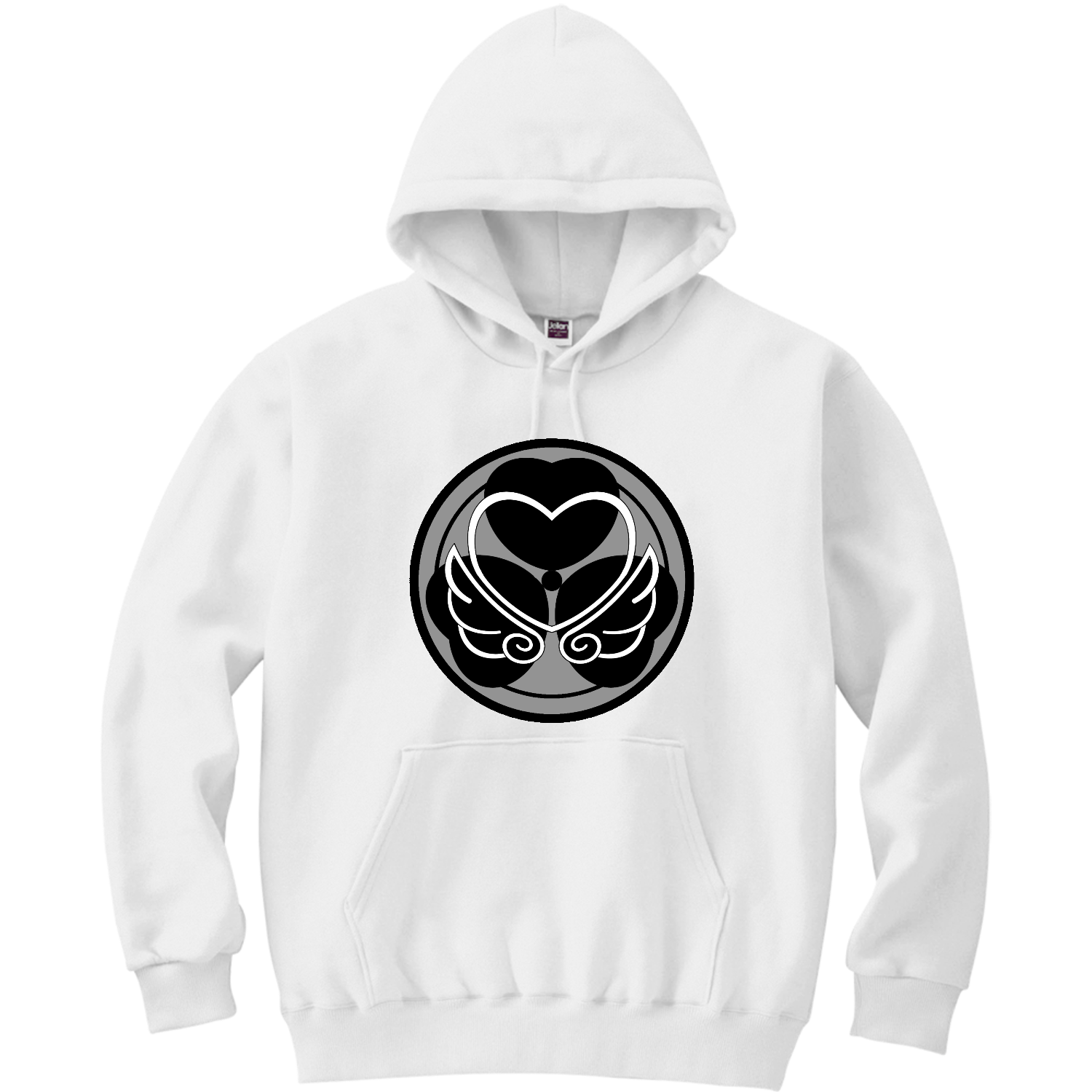 ゆず日和の家紋 軽量プルパーカー (長袖プリント)