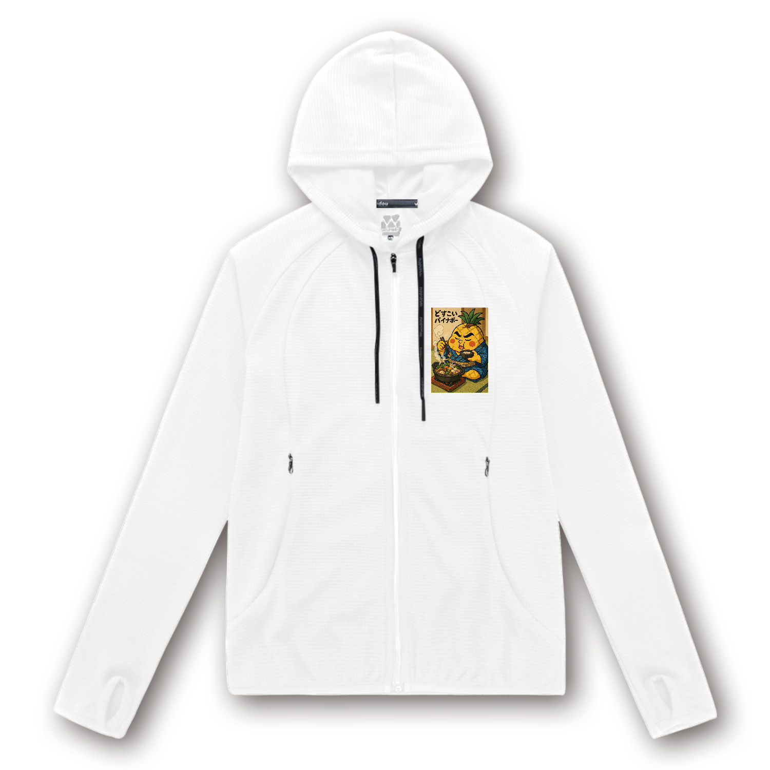 どすこいパイナポー　ちゃんこ鍋 ウィメンズフィットネスパーカー