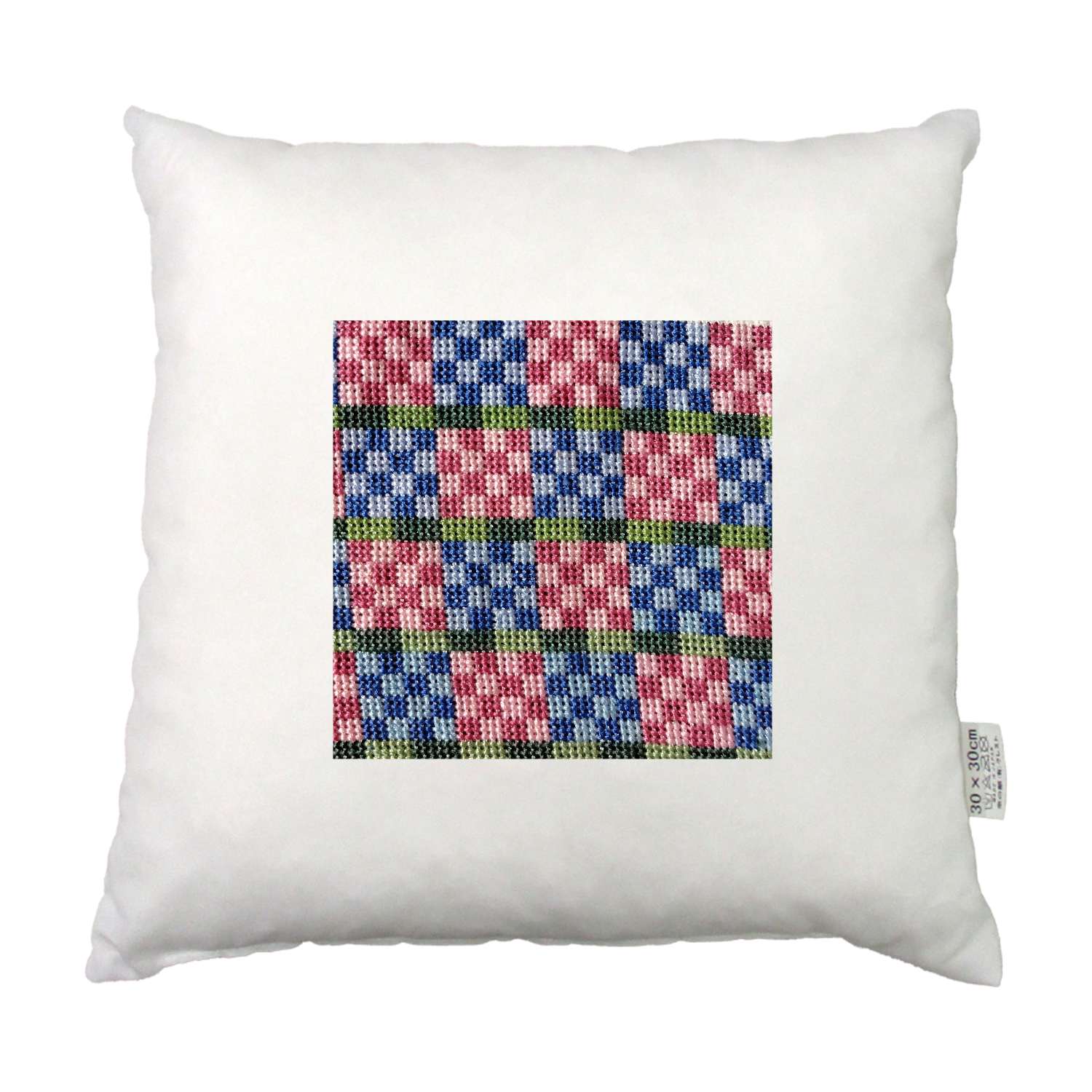 クロスステッチ刺繍 画像 低反発クッション