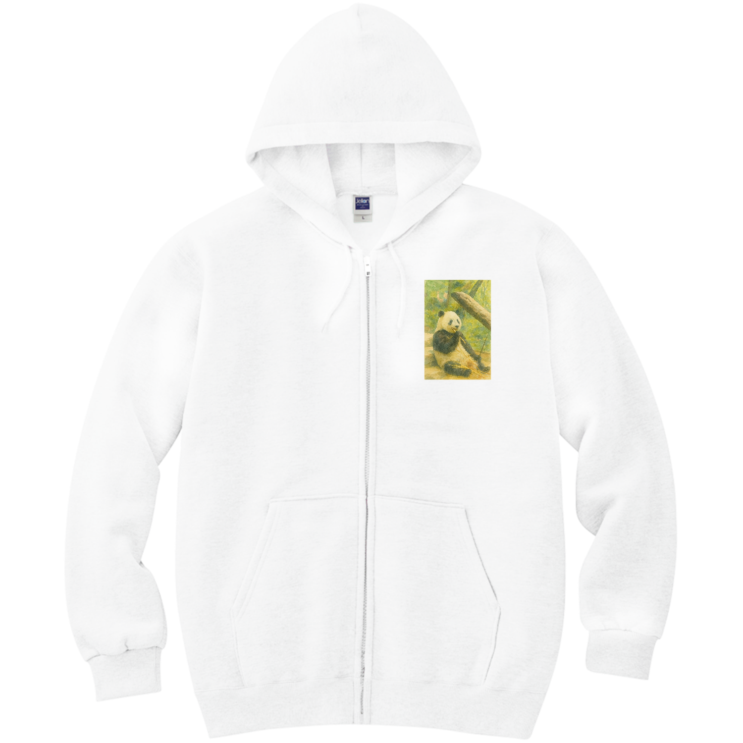 パンダTシャツ 軽量ジップアップパーカー