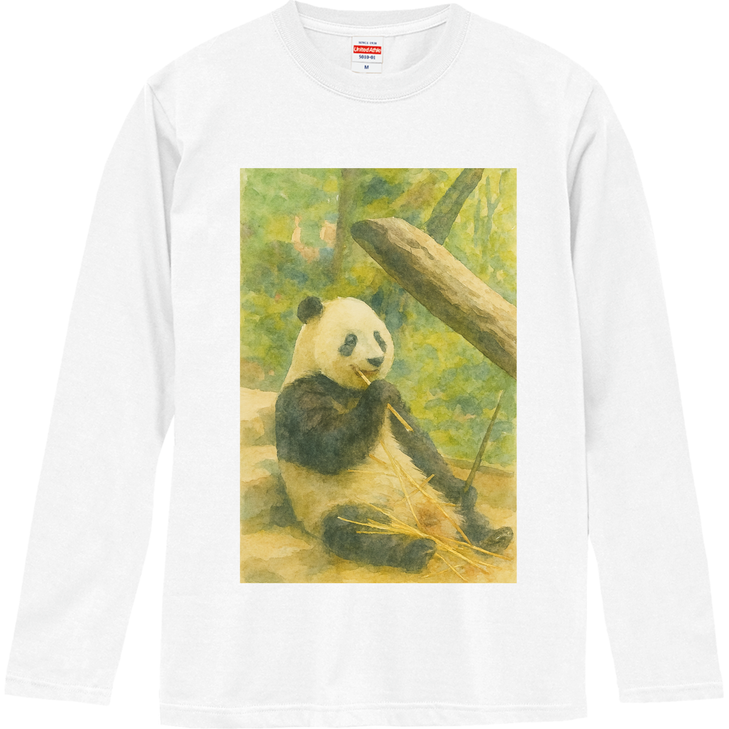 パンダTシャツ ロングスリーブTシャツ