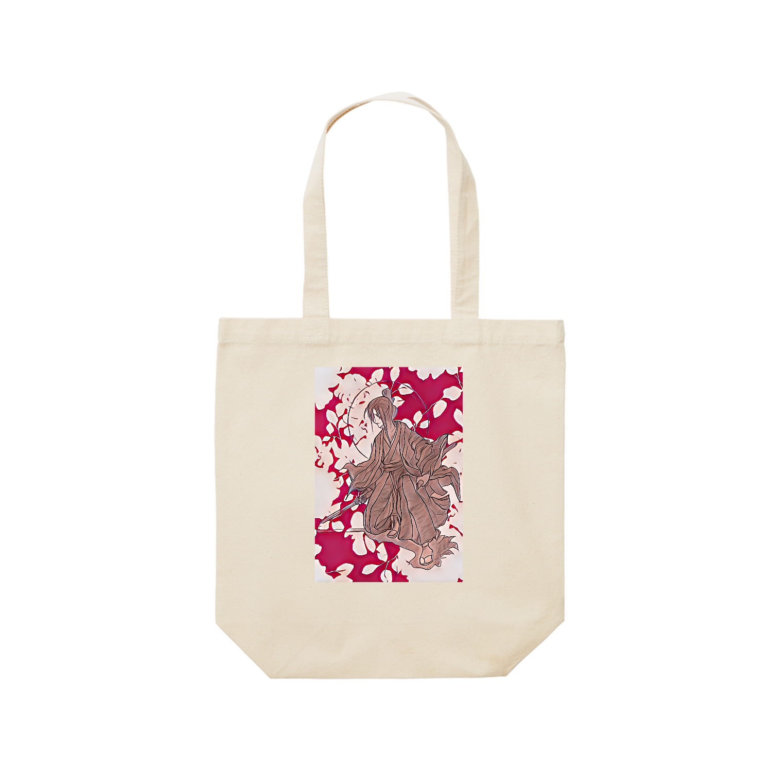 武士道 レギュラーキャンバストートバッグ(M) (フルカラー転写プリント)