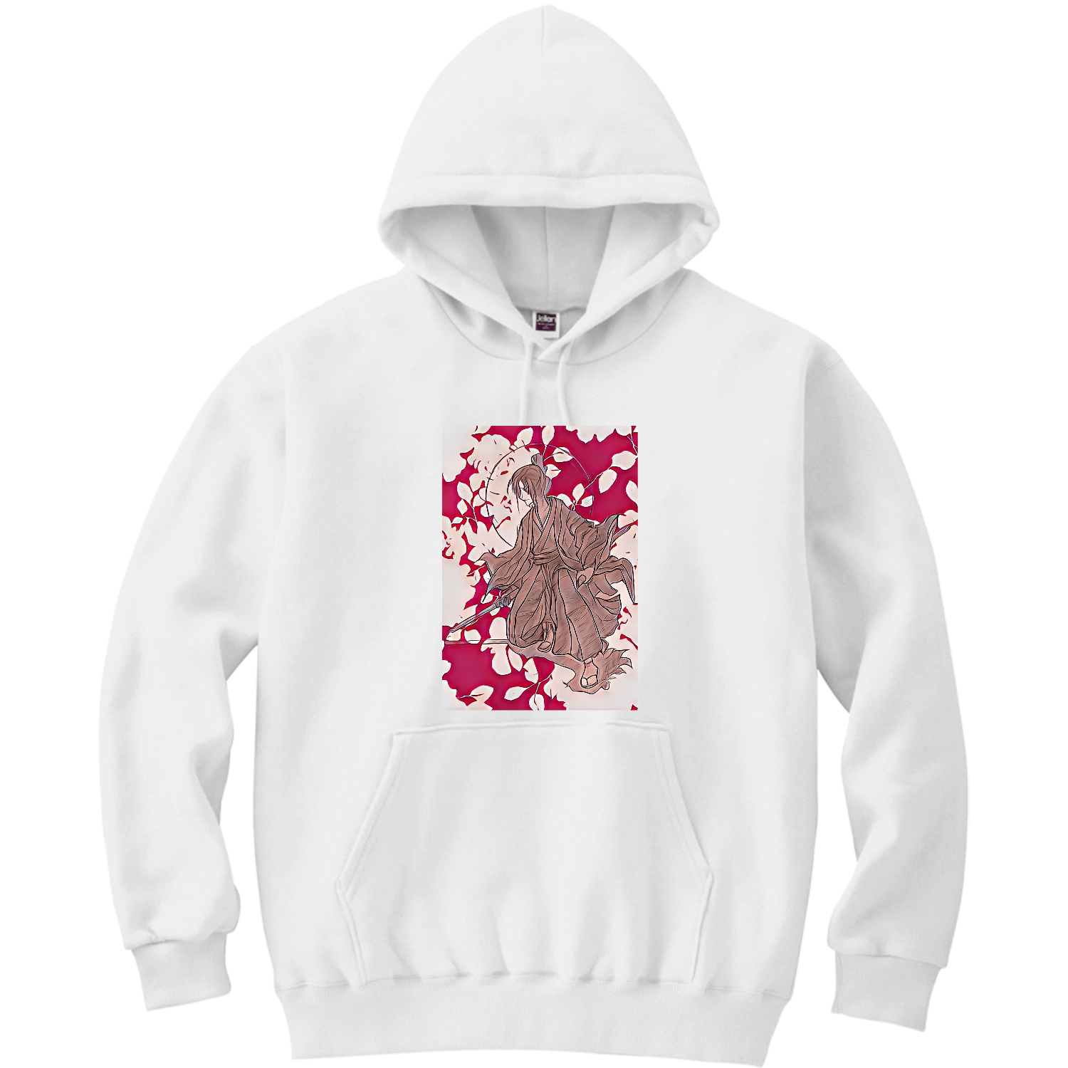 武士道 軽量プルパーカー (長袖プリント)