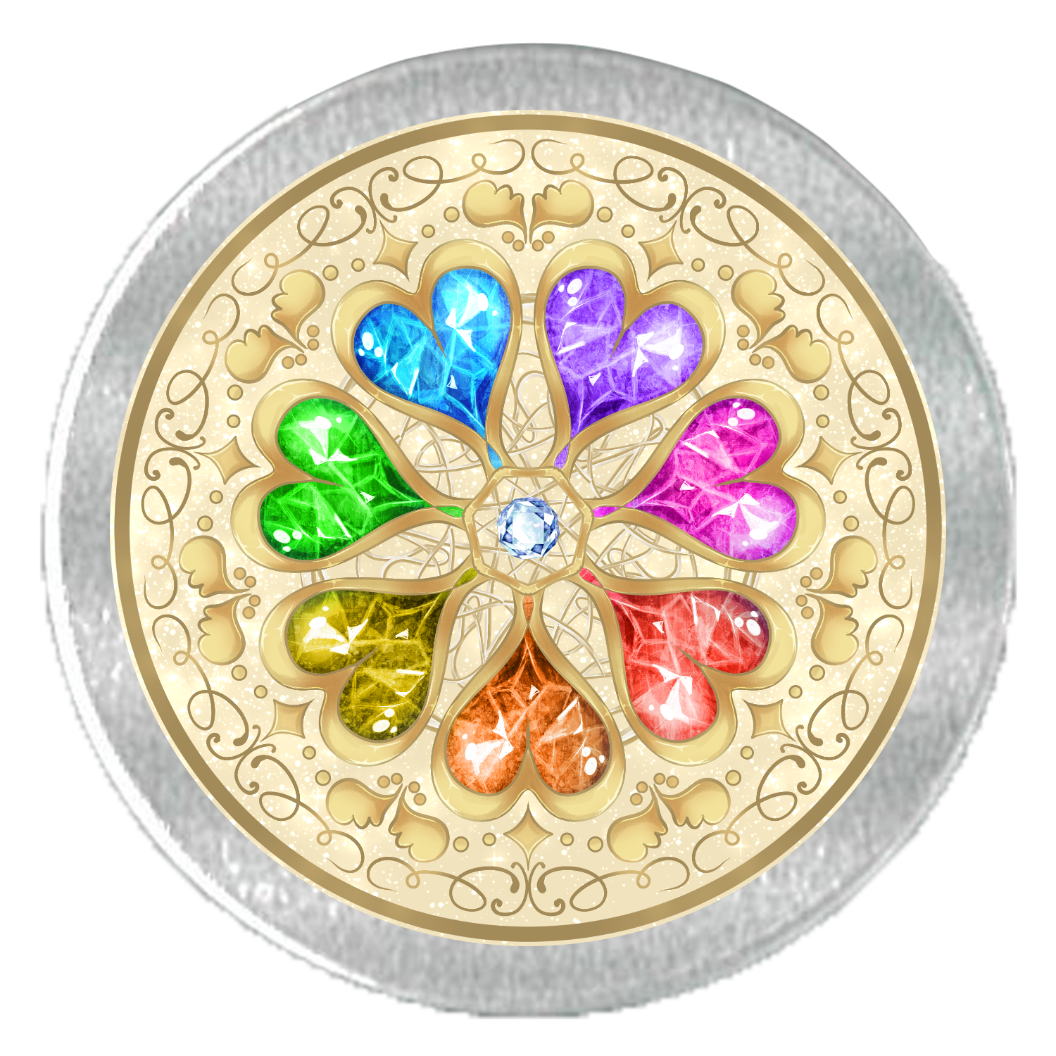 なないろの魔法少女のコンパクト風アルミ缶 アルミスクリュー缶(S)