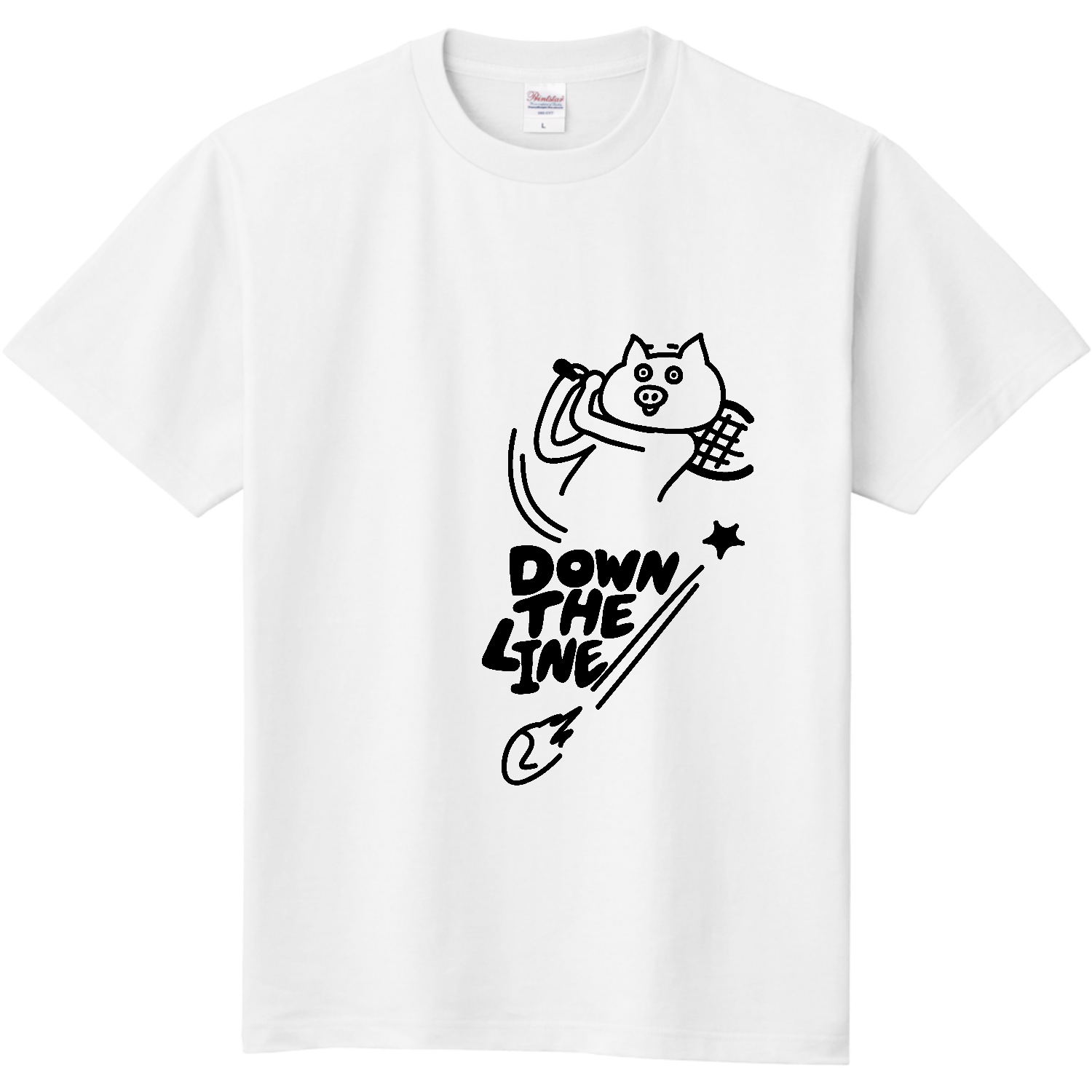 テニス　ダウンザライン 定番Ｔシャツ