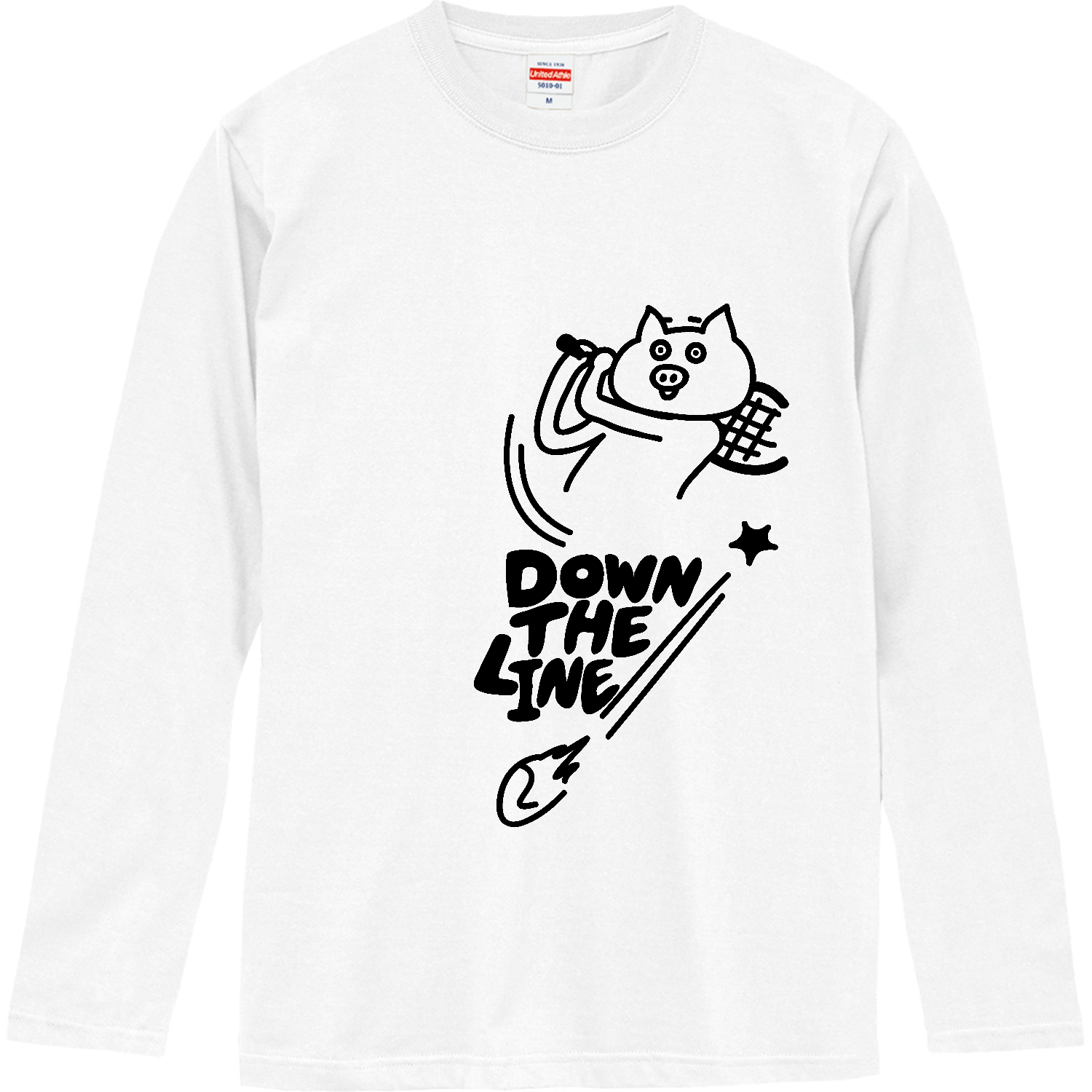 テニス　ダウンザライン ロングスリーブTシャツ