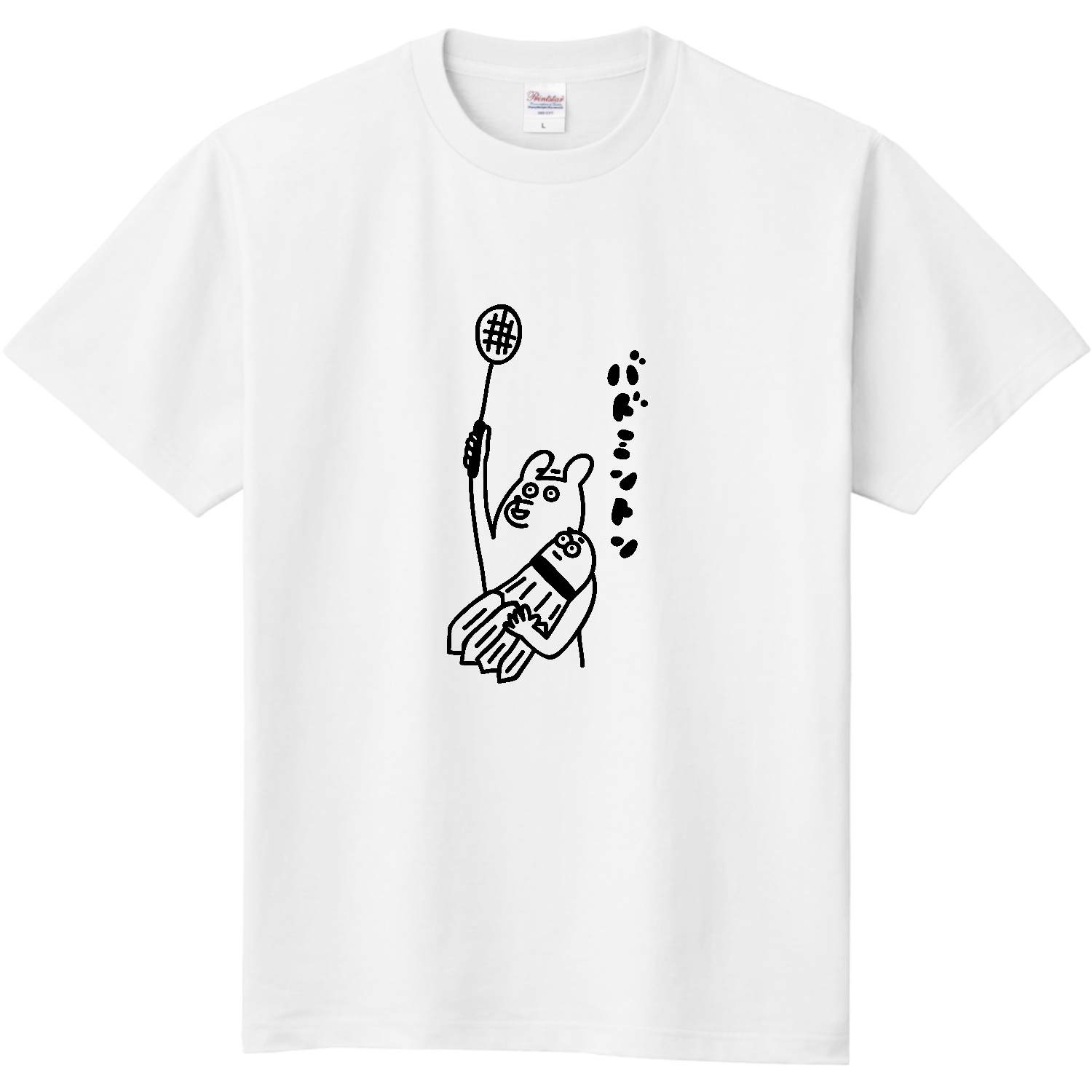バドミントン　少し大きいシャトル 定番Ｔシャツ