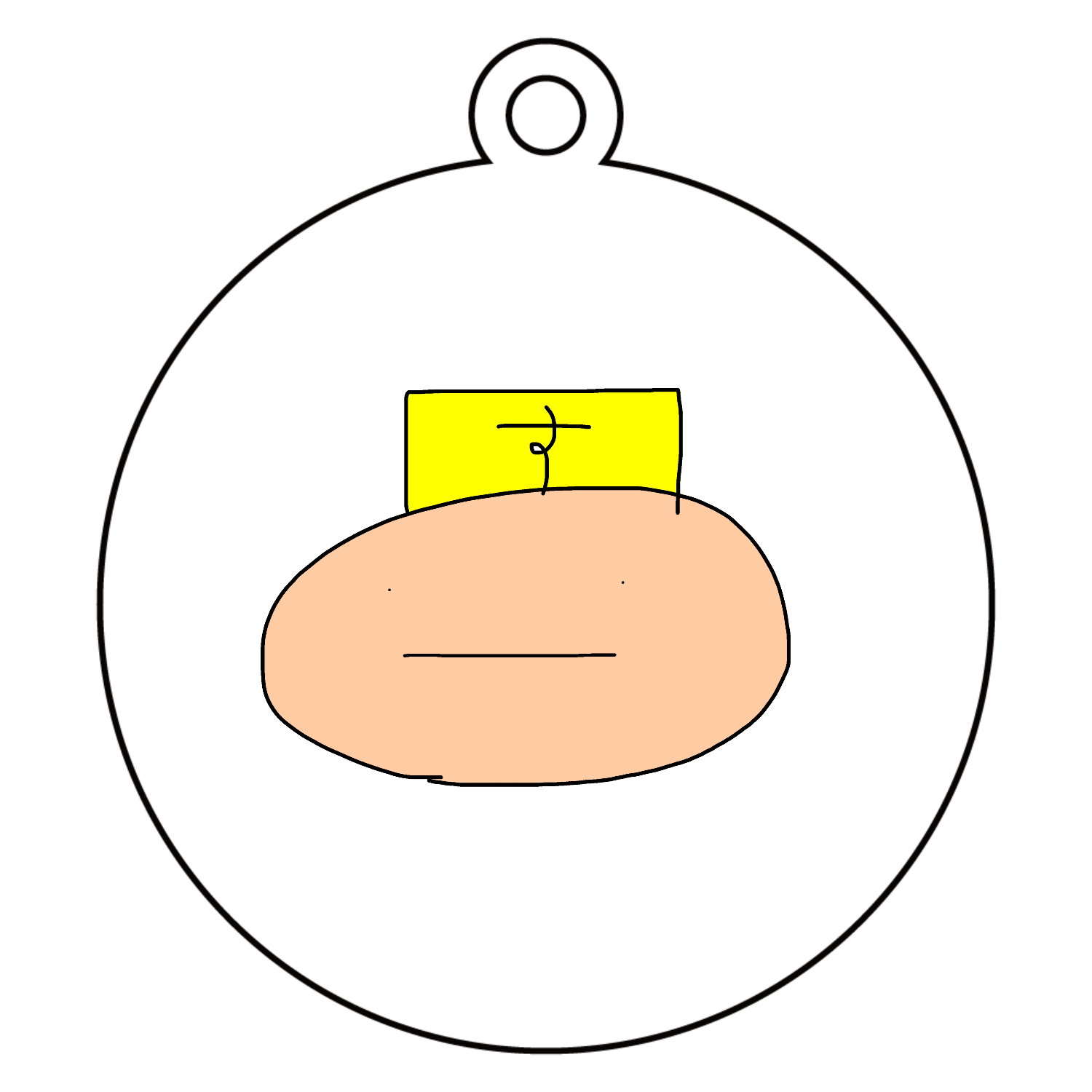 酥正思大統領グッズ アクリルキーホルダー　丸型 (6cm)