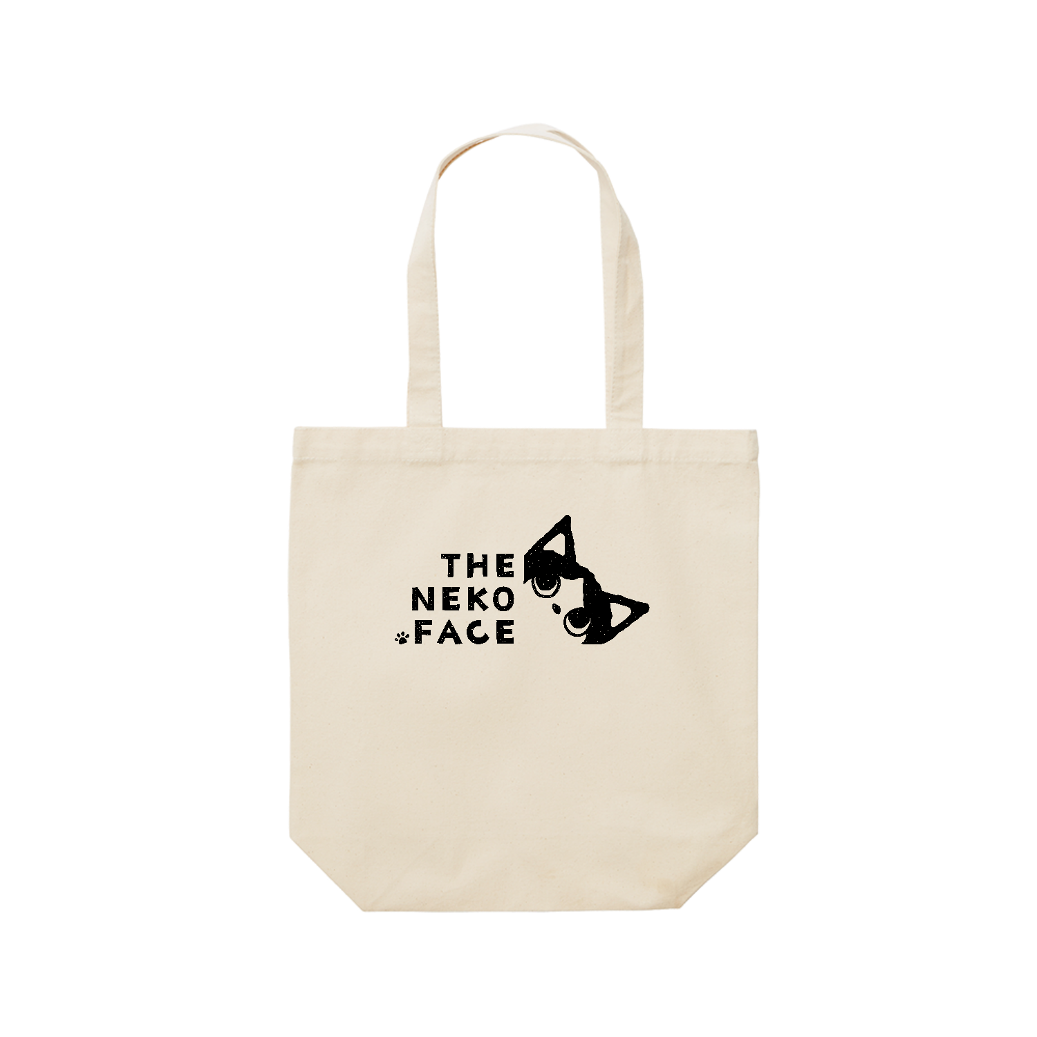 THE NEKO FACE ハチワレ猫レギュラーキャンバストートバッグ(M