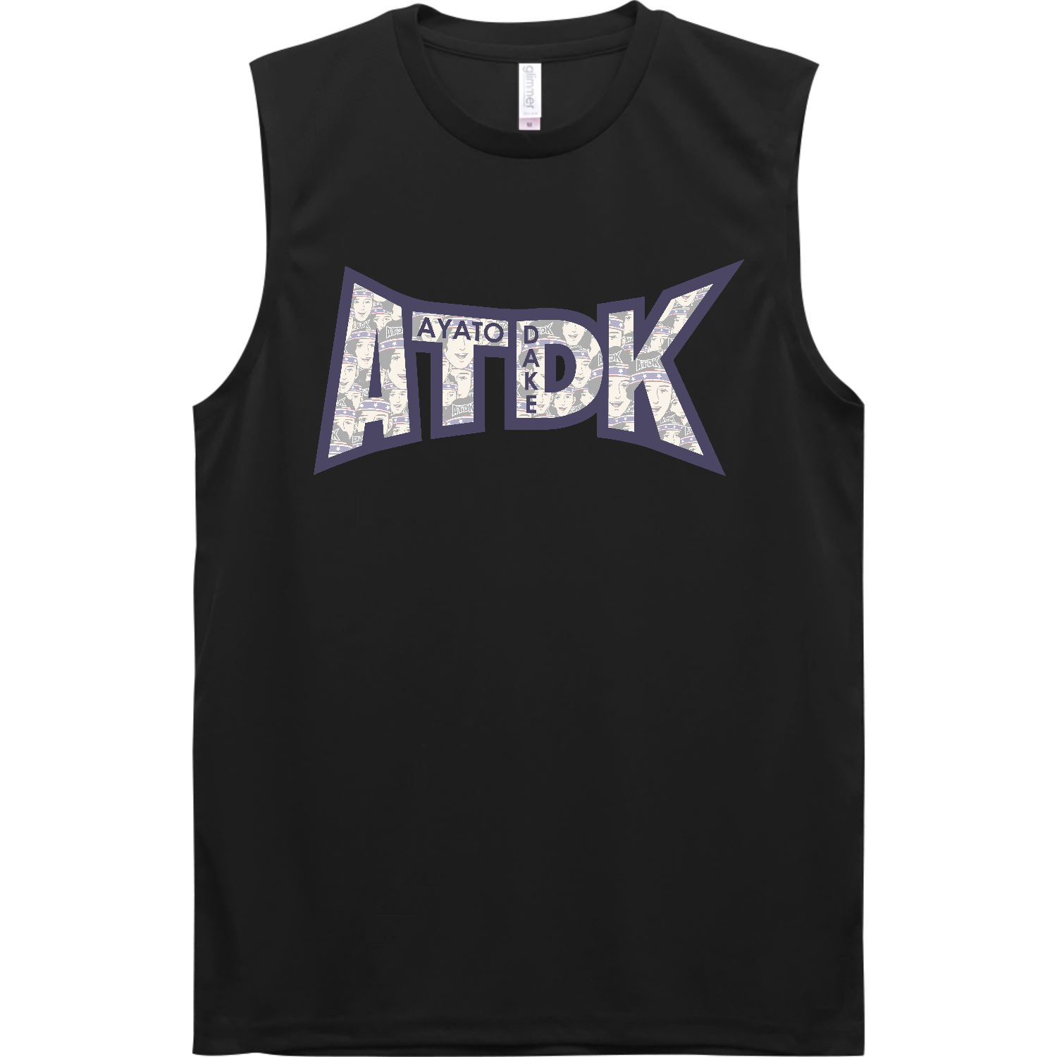 【ATDK】ドライノースリーブ（ブルマくん総柄アッシュパープル）インターロックドライノースリーブ1